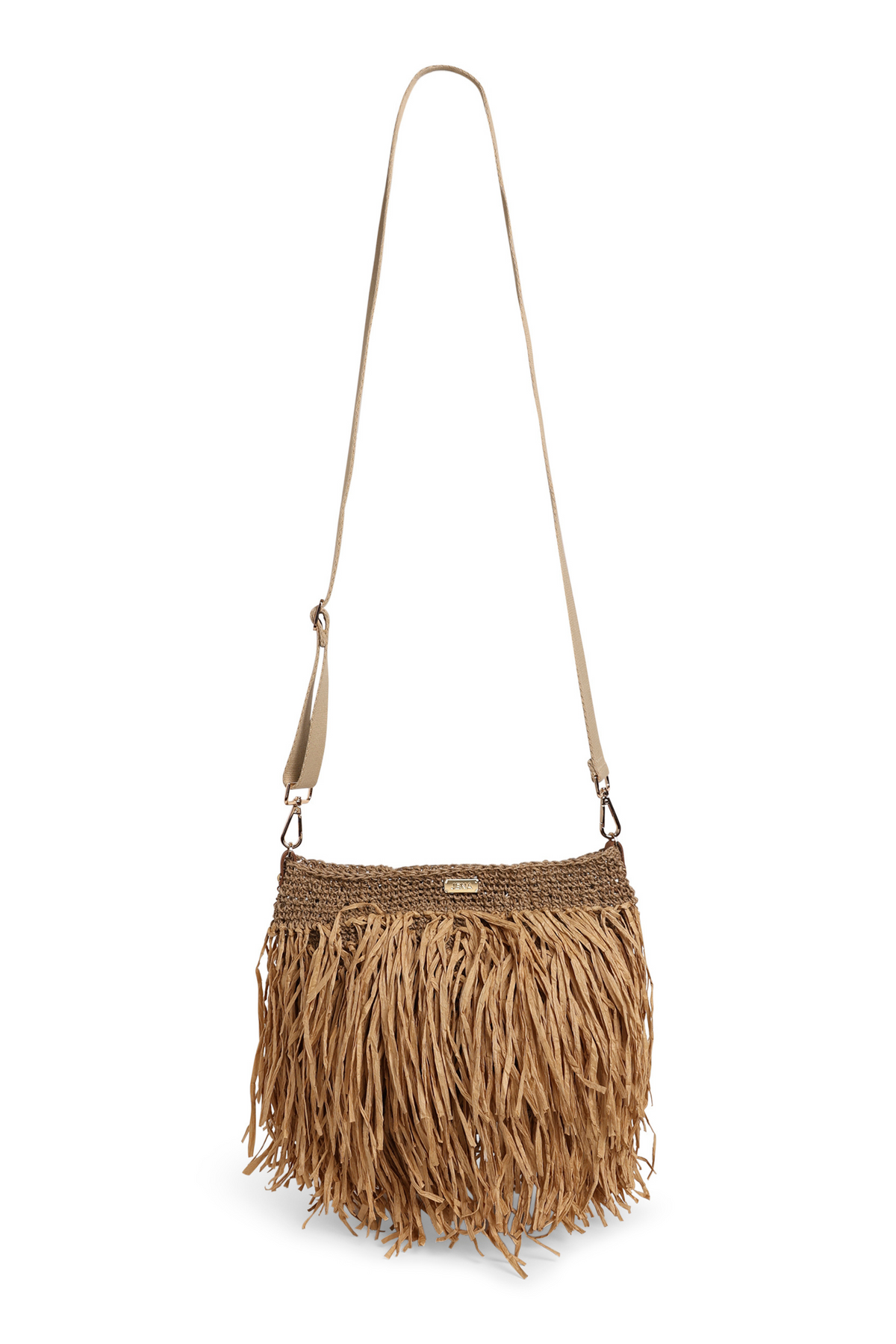 Coffee Brown Raffia Bucket