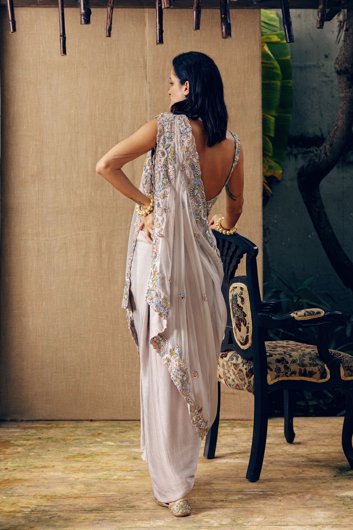 Grey Lehenga Set