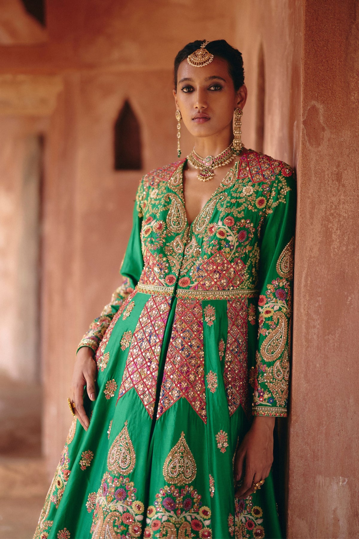 Gulrez Double Layered Anarkali Set