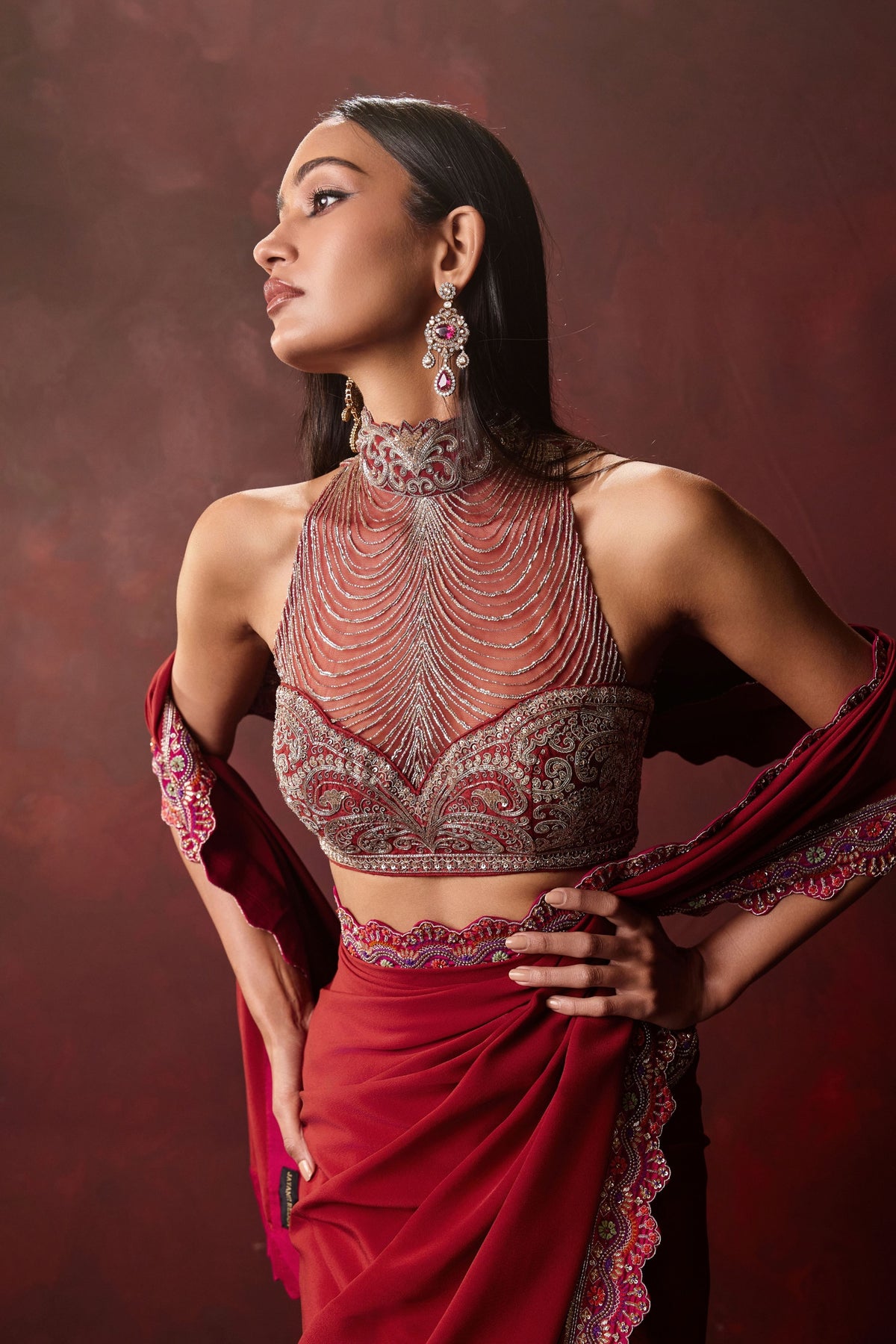 Zinnia Saree Set