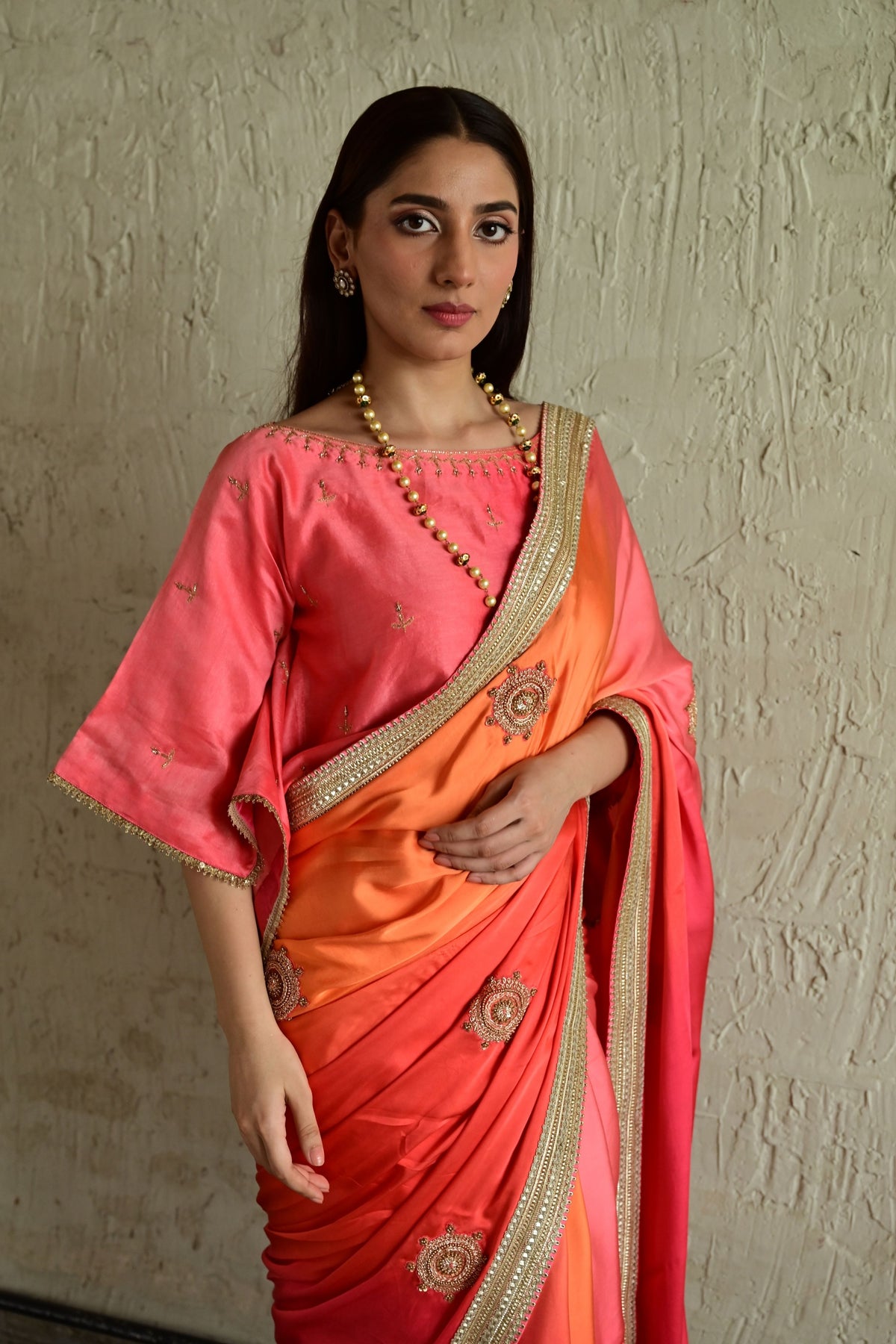 Rose Pink Roop Saree