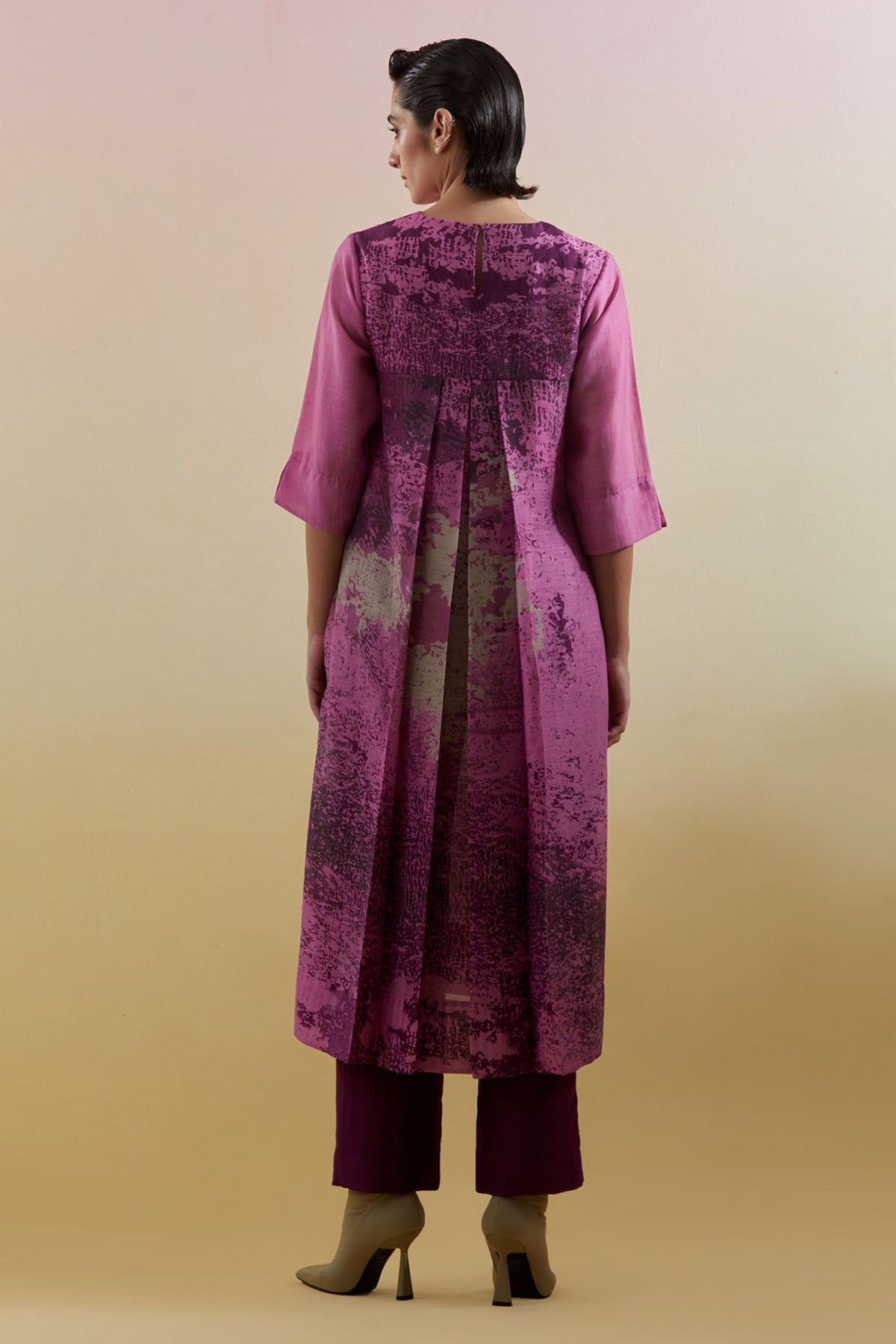 Gliss Pink & Purple Kurta Set