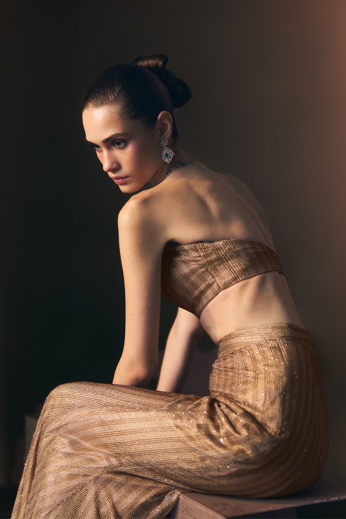 Solaire Sharara Pants with Jacket