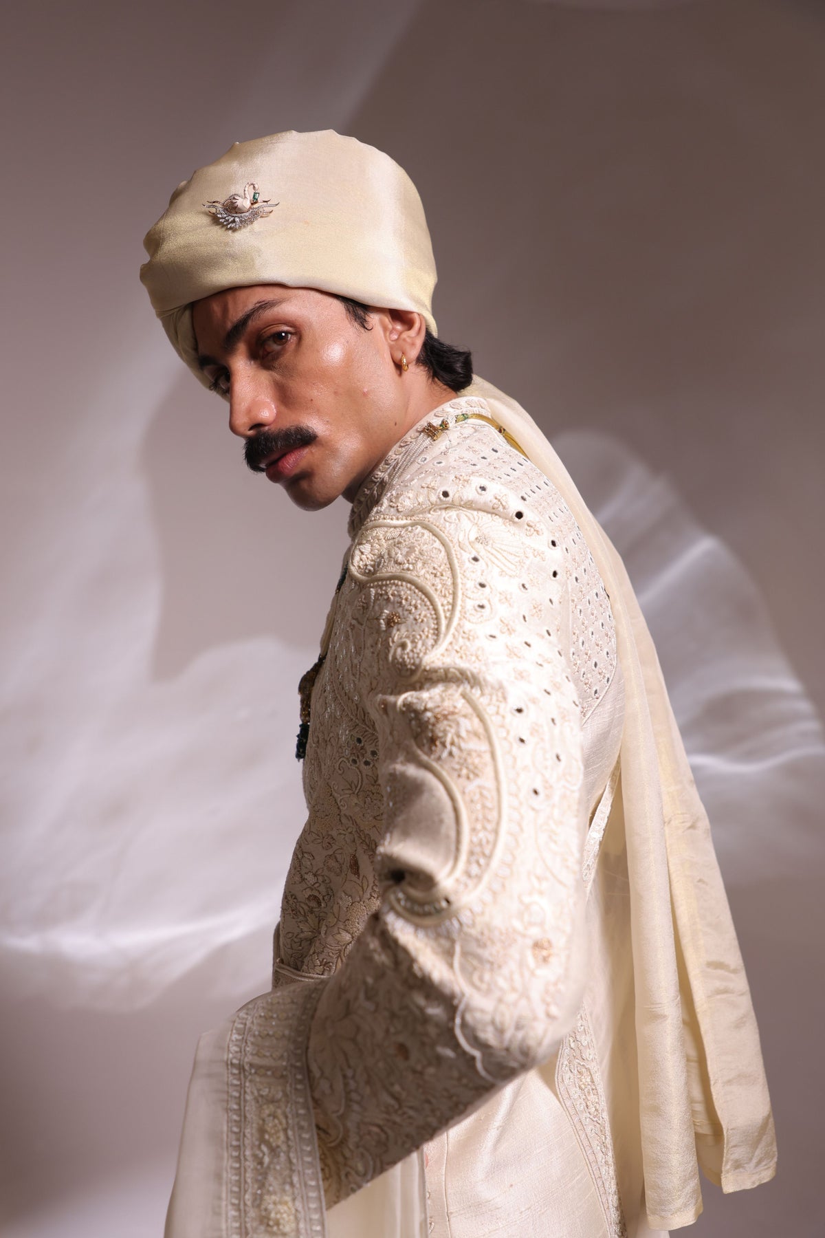 Ivory Worli Sherwani Set