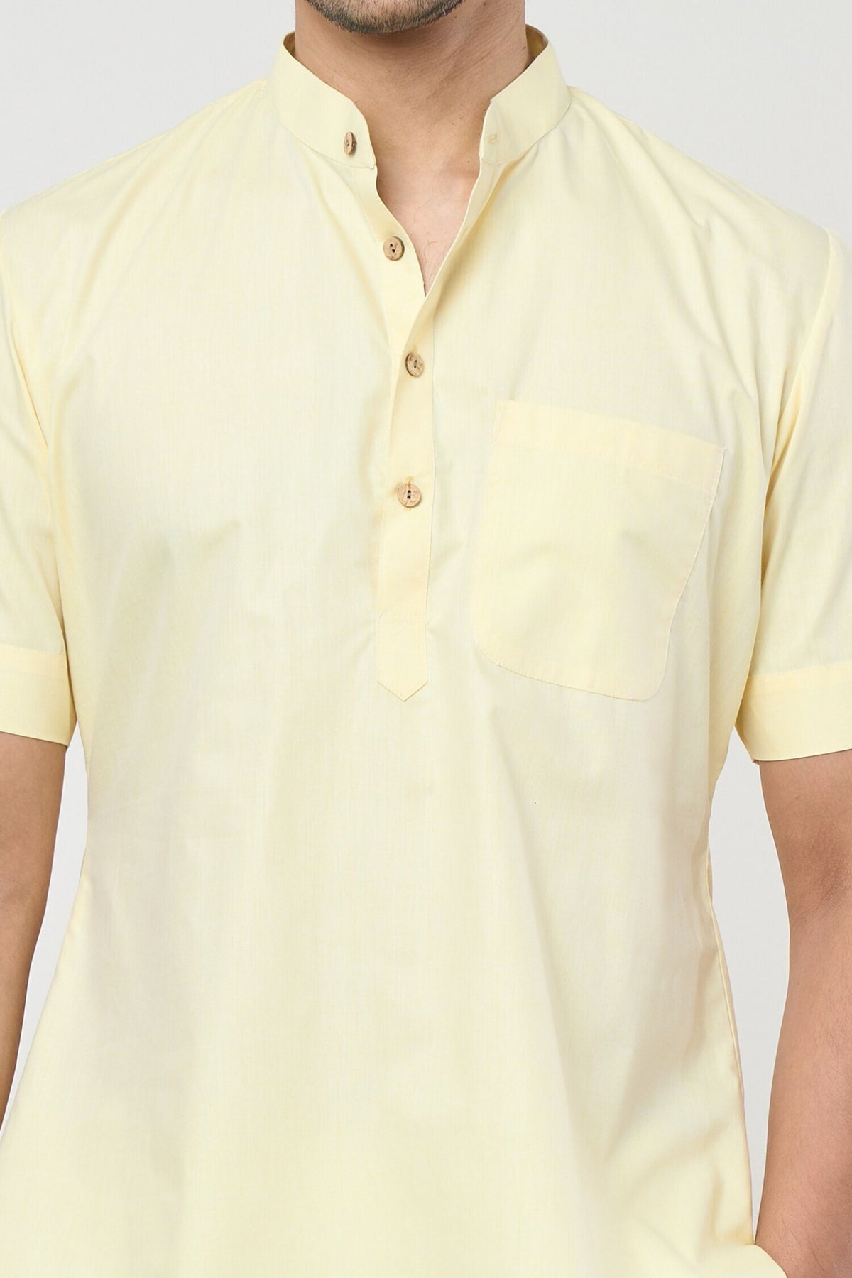 Yellow Pastel Shirt Set