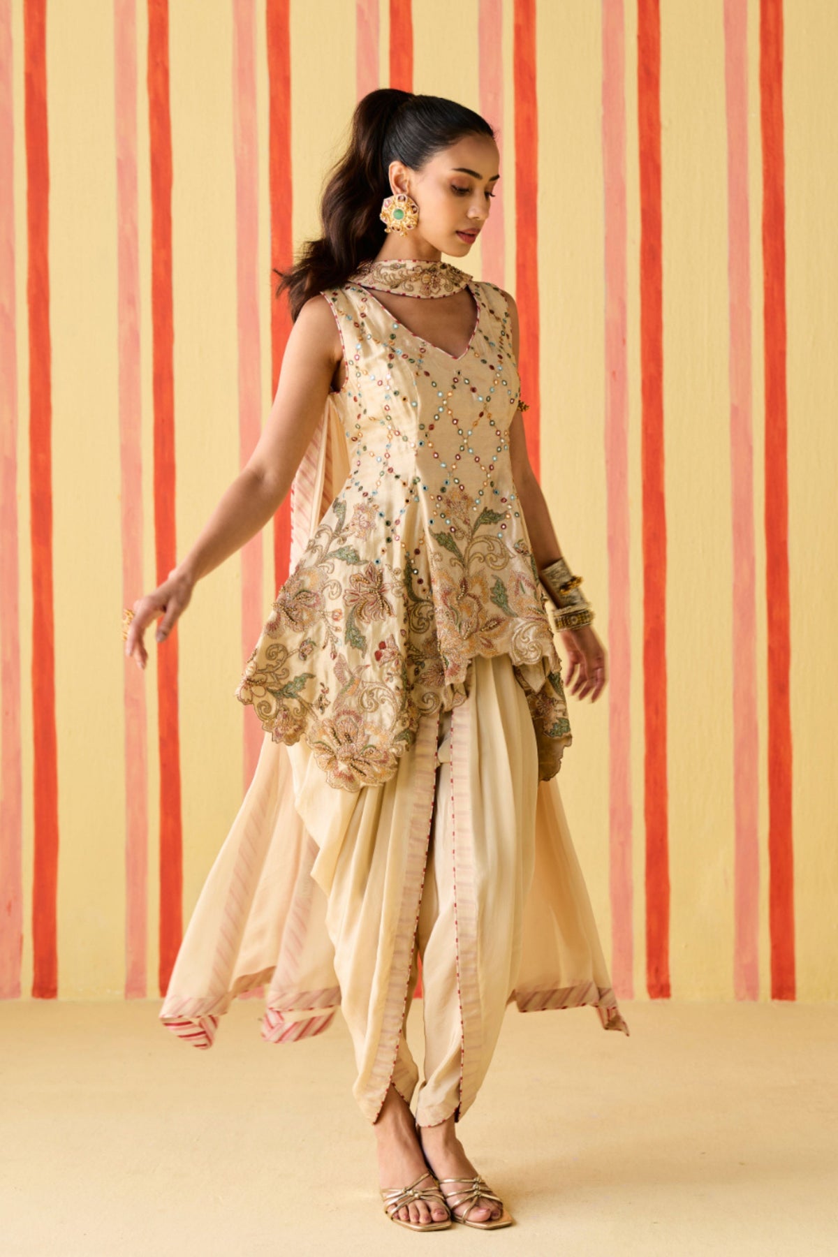 Sarika Tussar Kurta Set