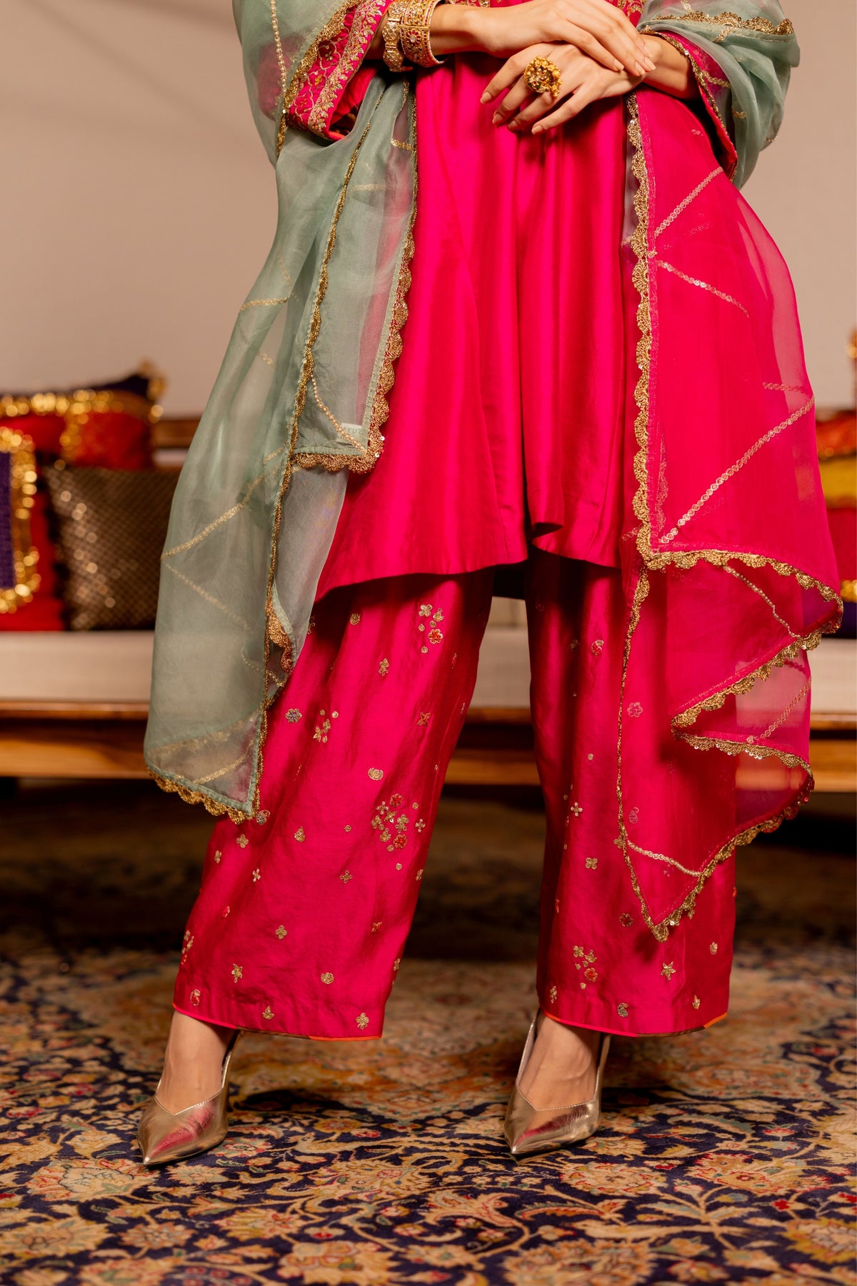 Mrigya Pink Kurta Set