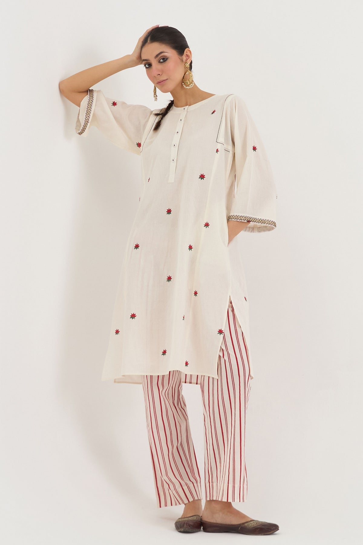 Lotus Kalidar Kurta  Set