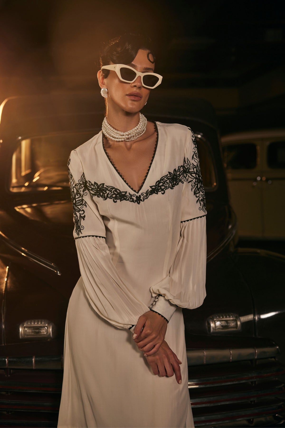 A Line Bottom Flared Dress
