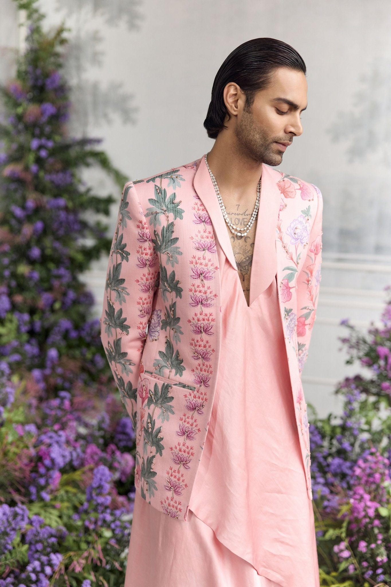 Anas Blazer Set - Mahima Mahajan Menswear - Elahe
