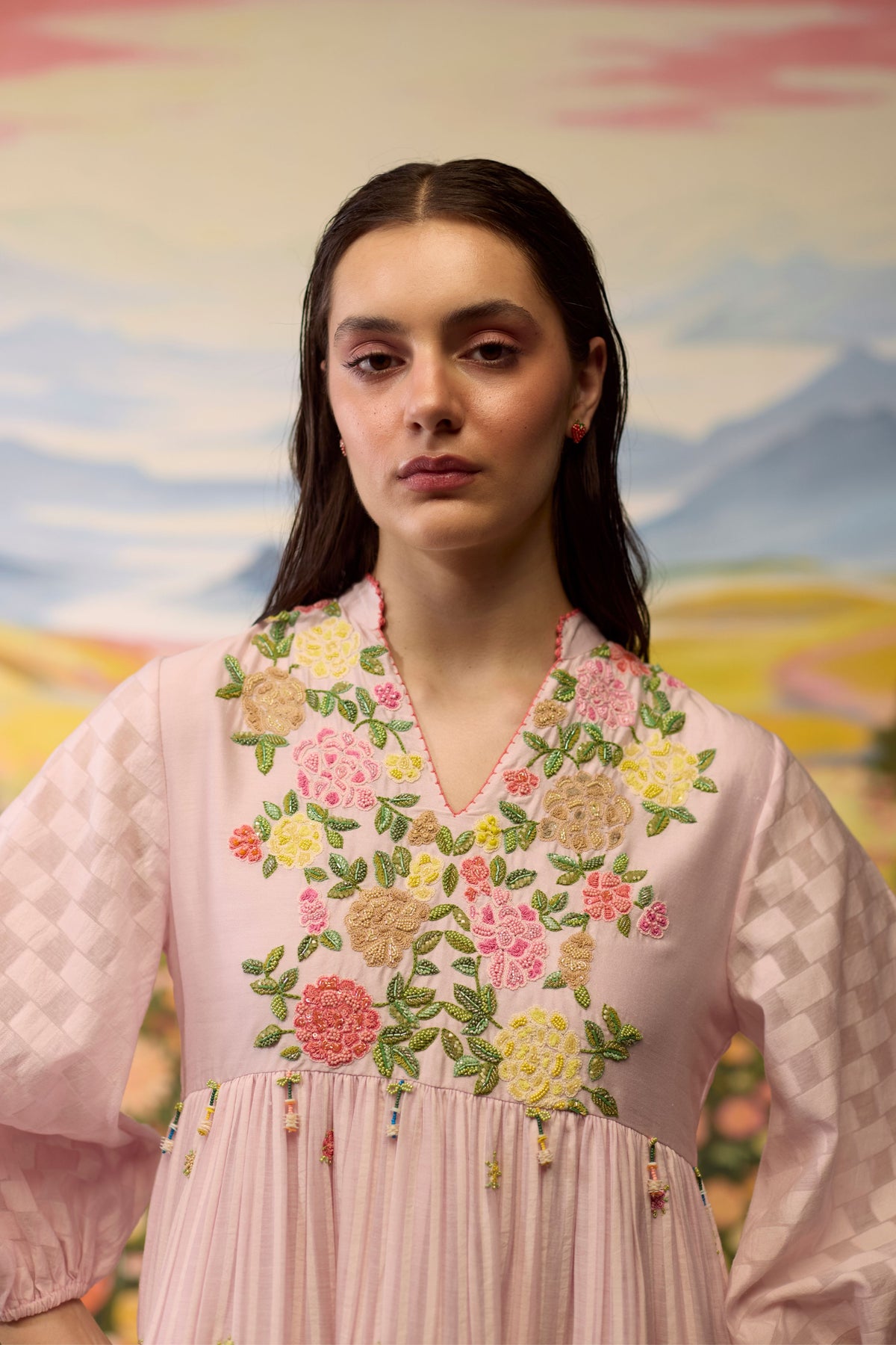 Lavender Floral Dress