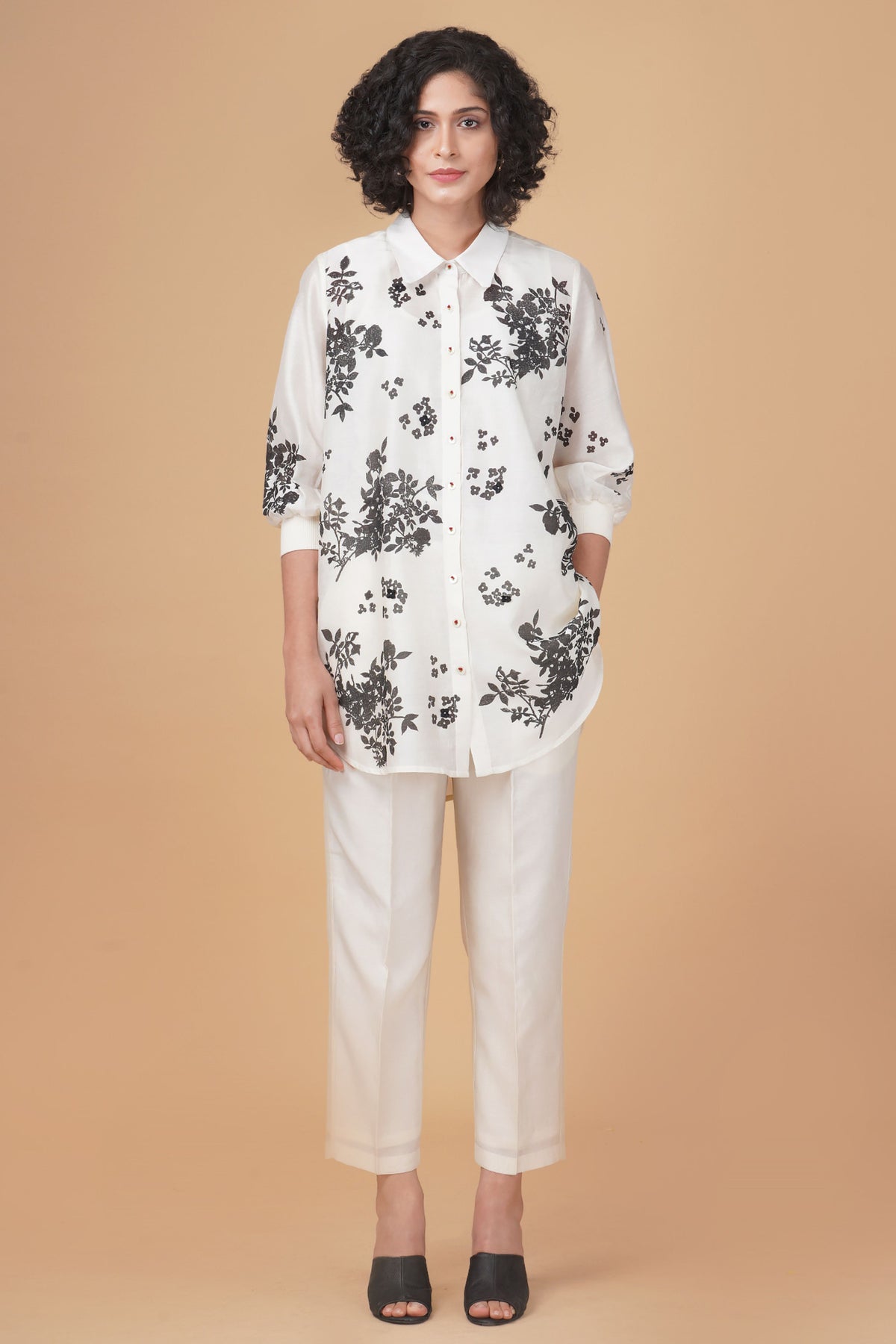 Ivory Yuri Print Co-Ord Set