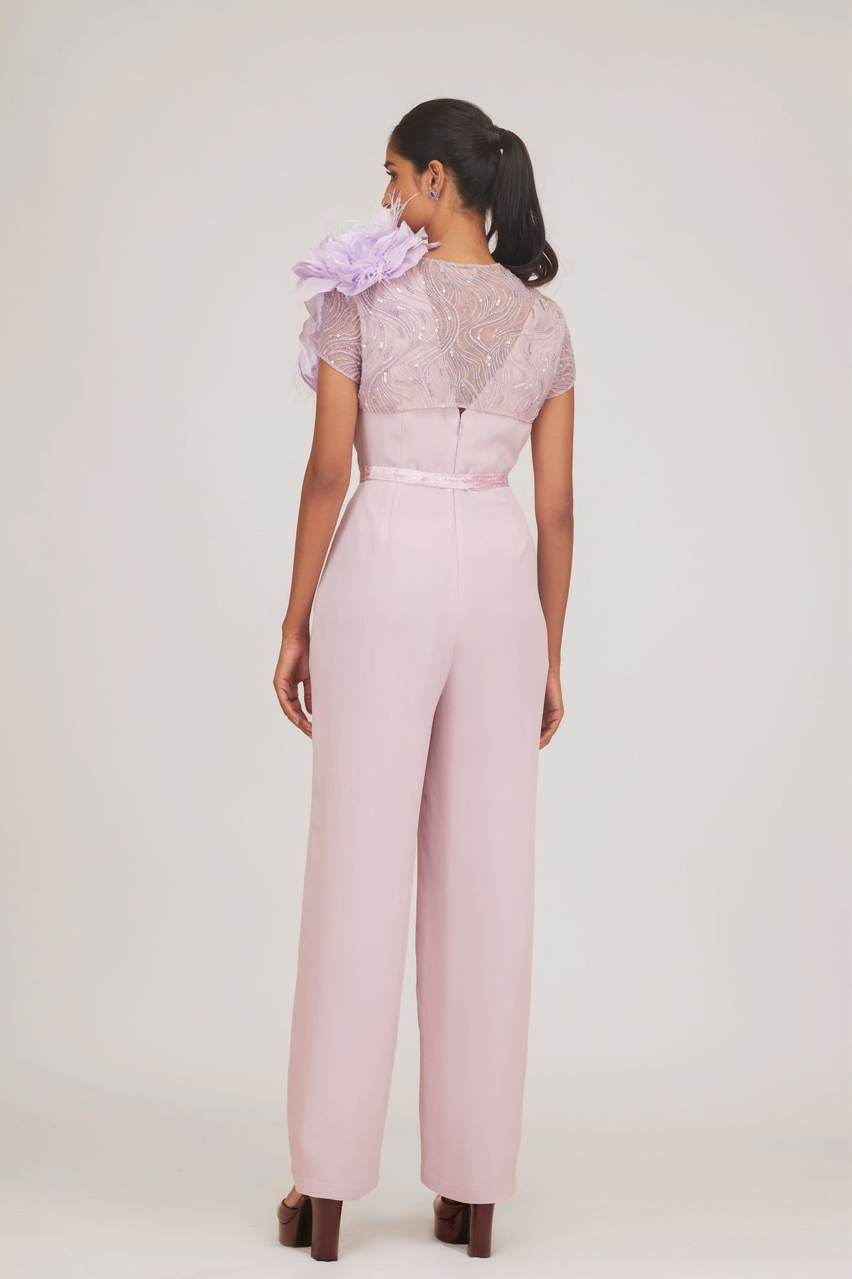 Lilac Bolero With Sleeves