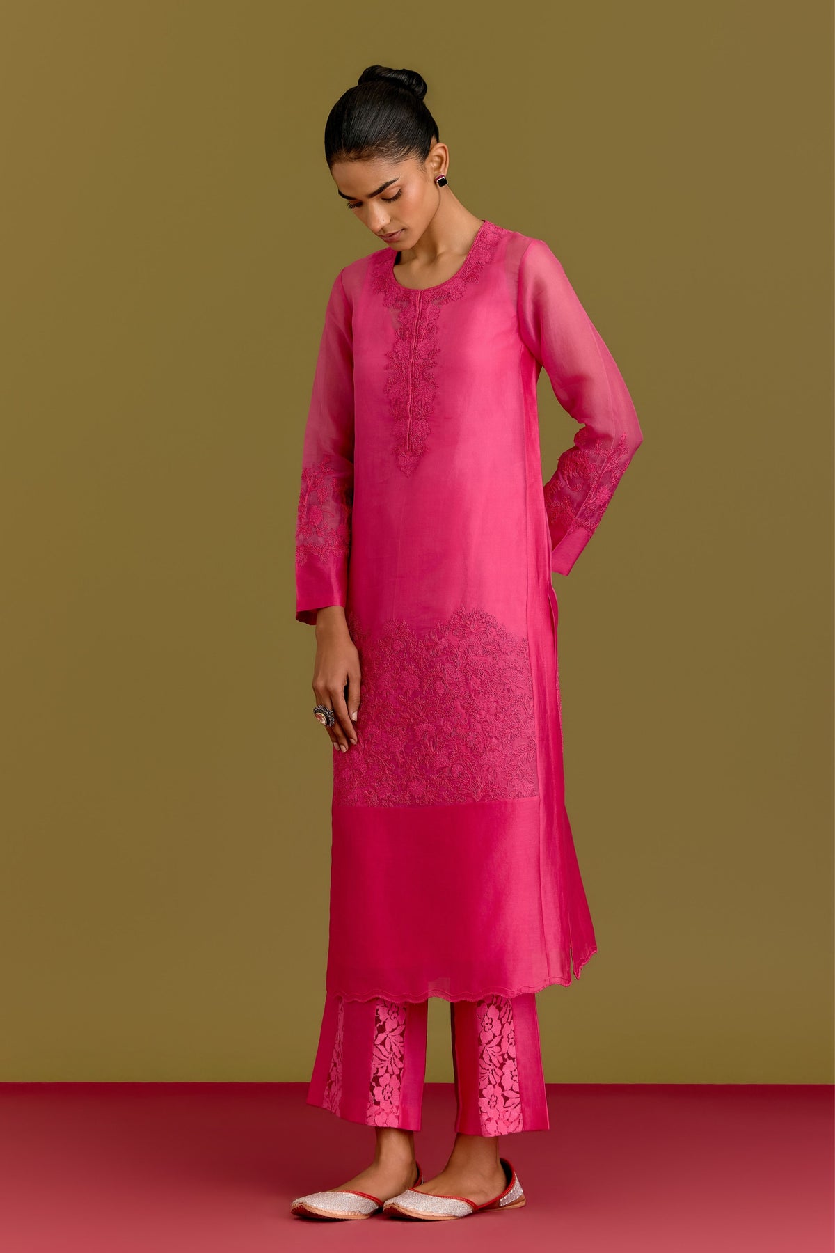 Fuchsia Kurta Set