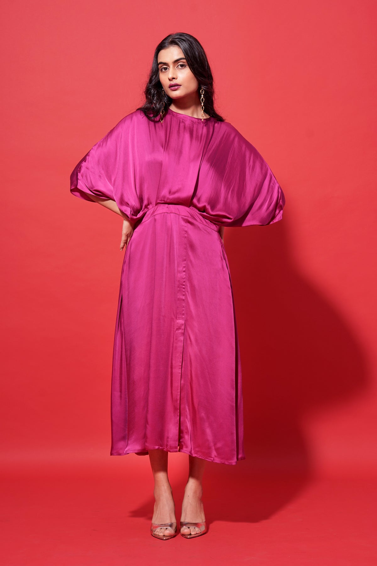 Elena Dark Pink Dress