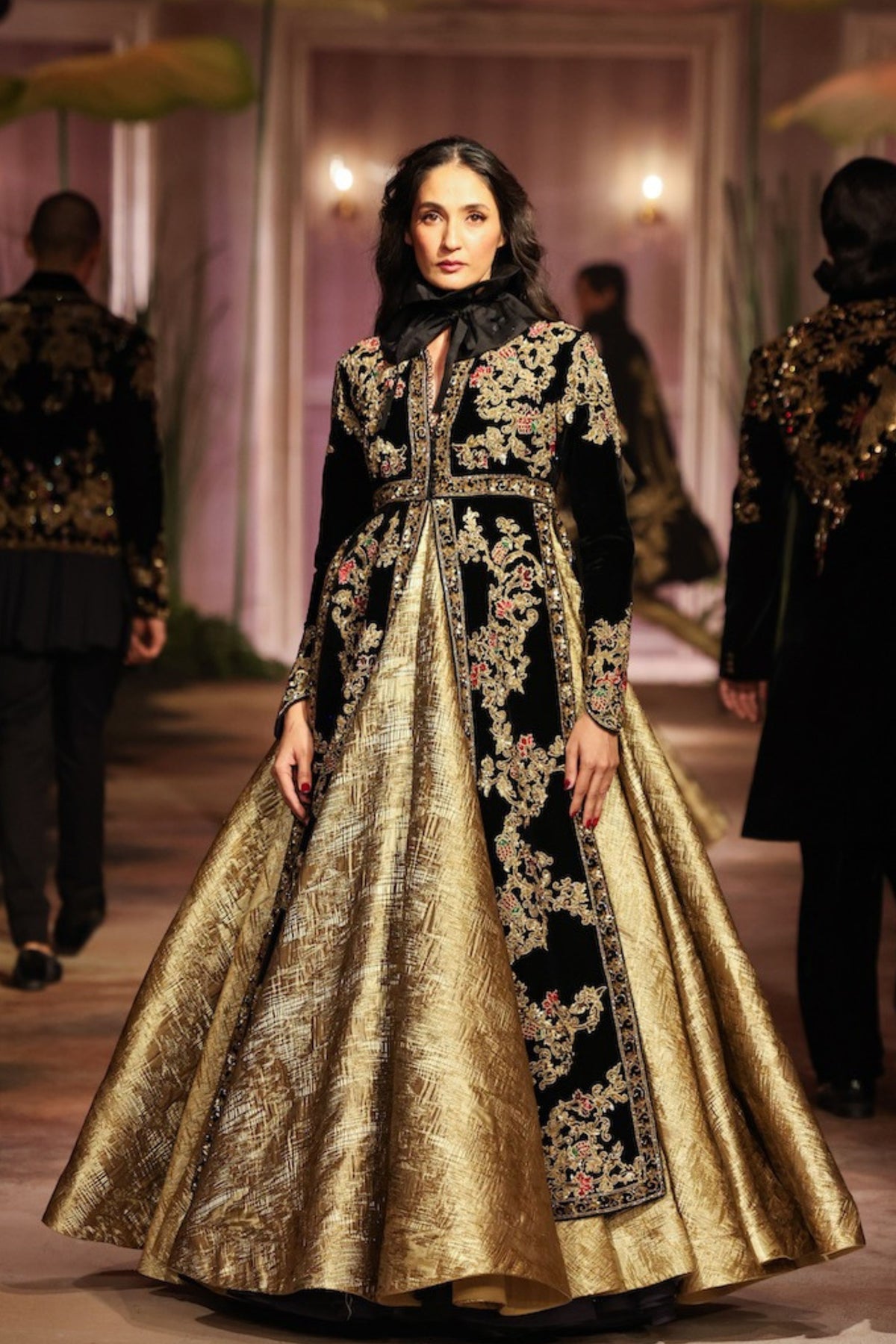 Floral Embroidered Split Anarkali