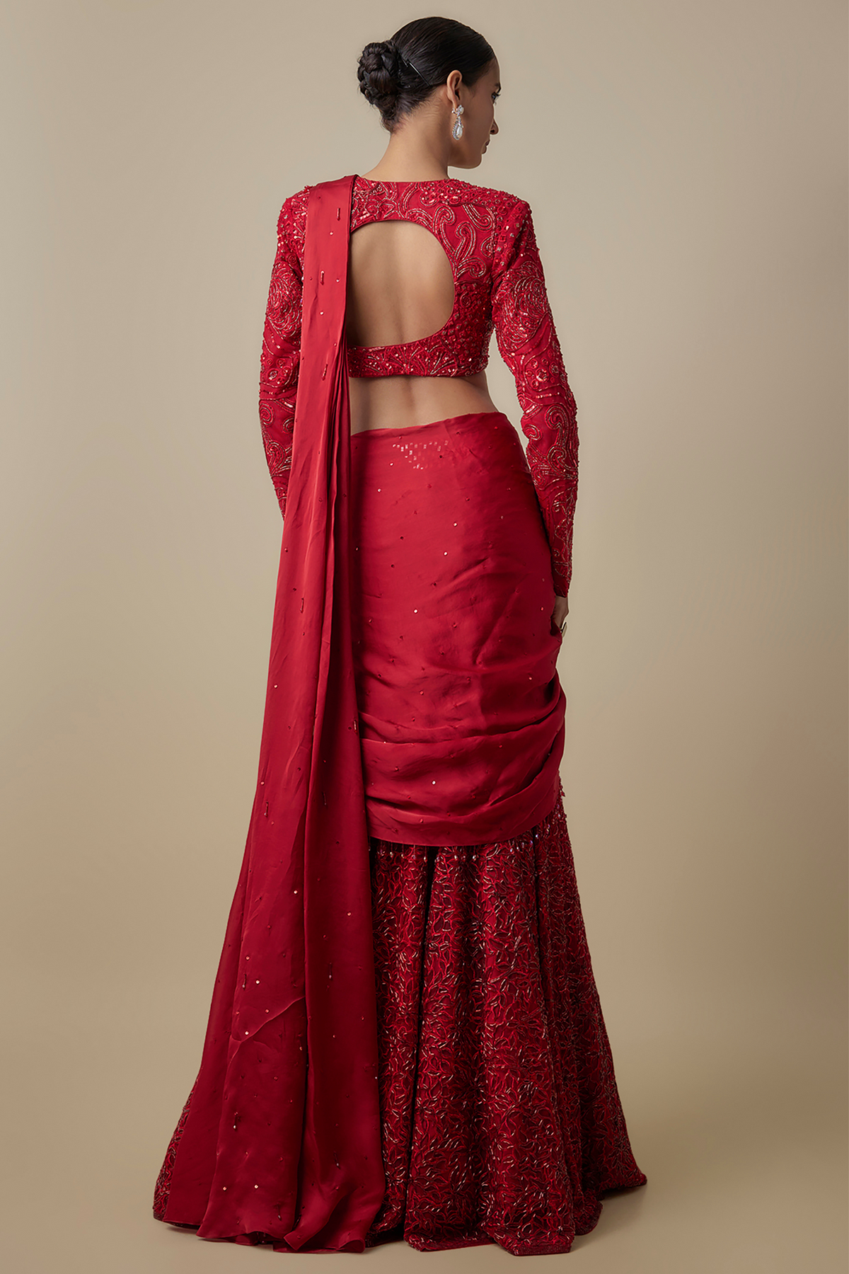 Vano Drape Saree Set