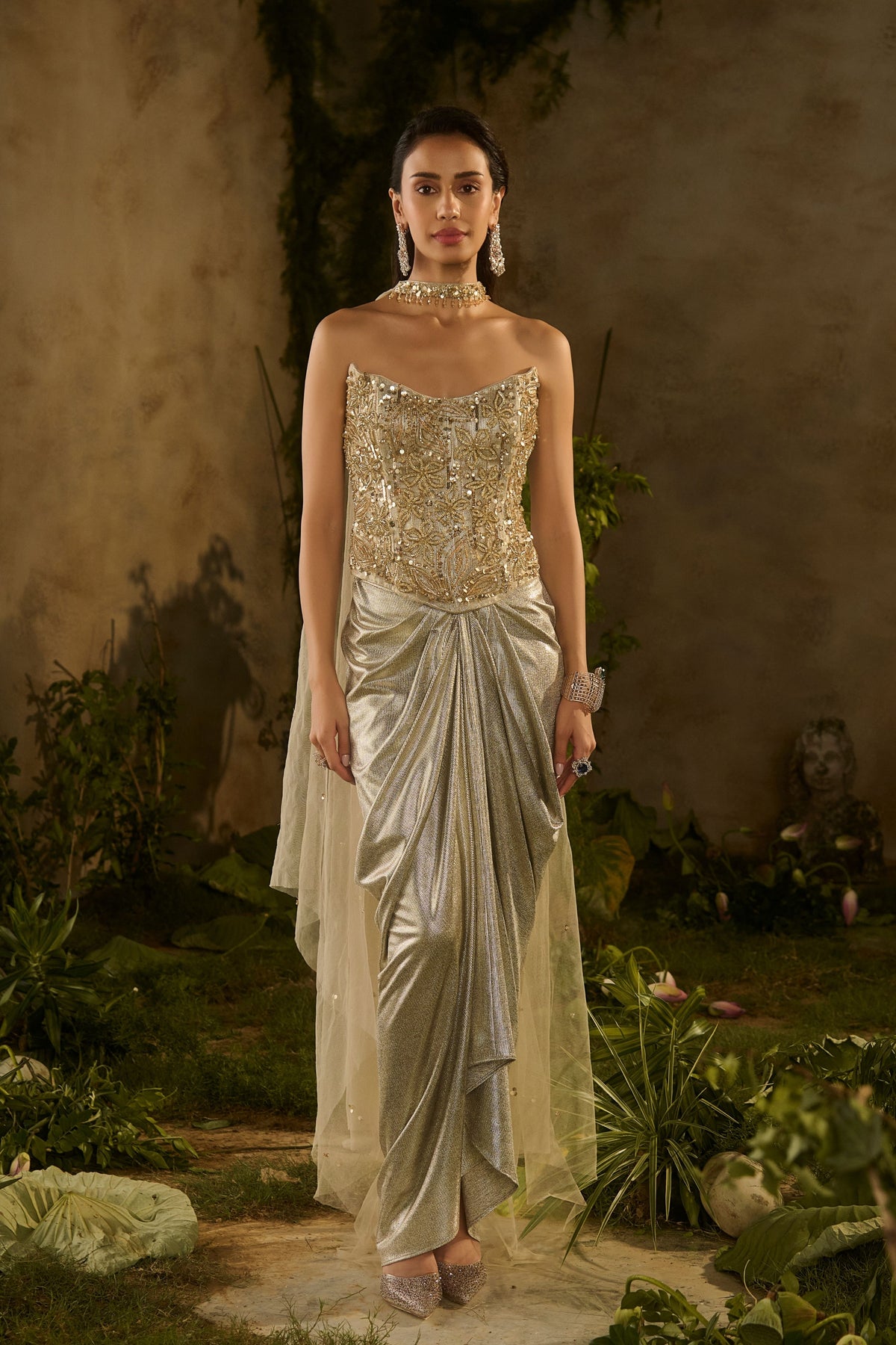 Lunaria Drape Skirt Set