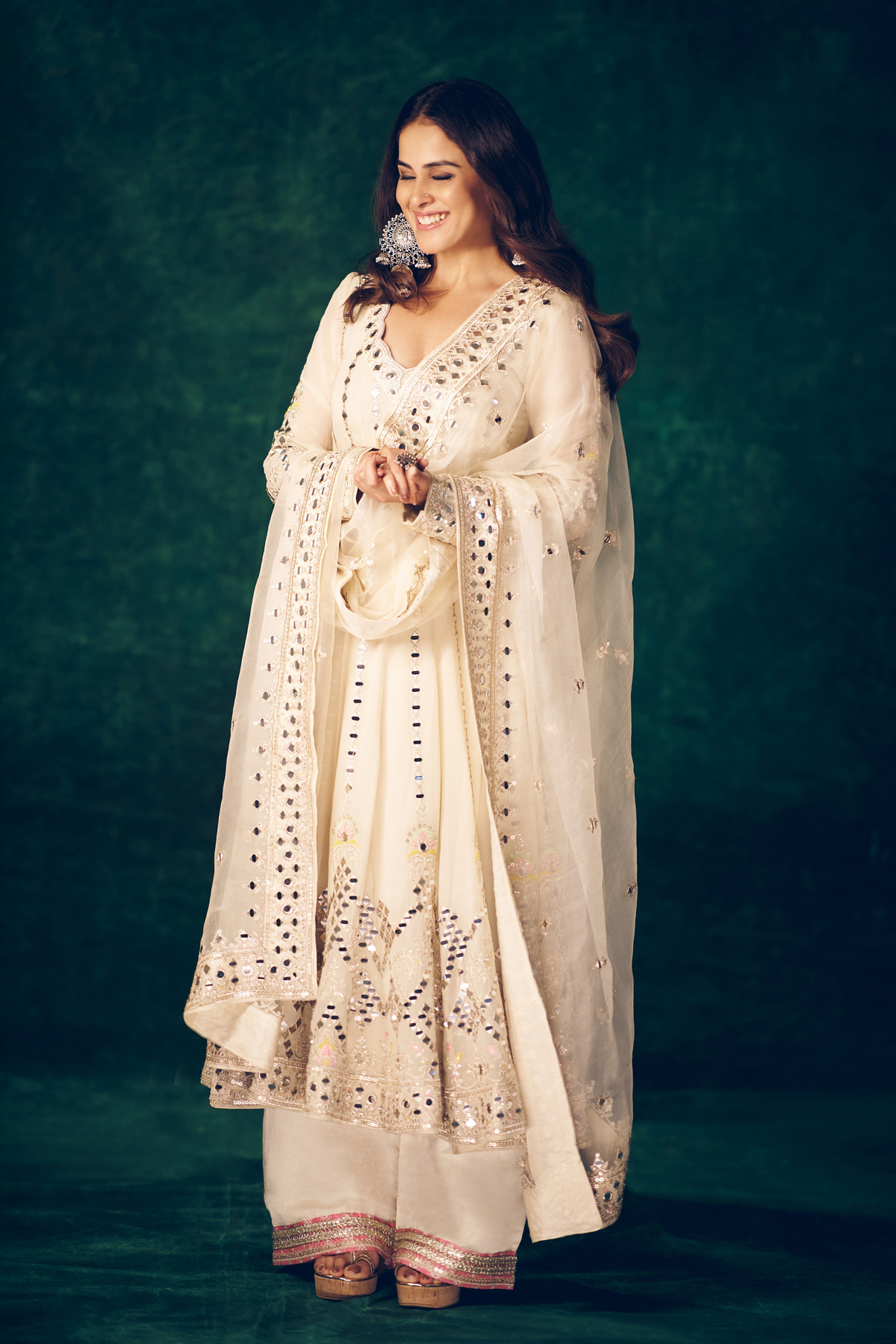 Genelia in Cheshtha Anarkali Set