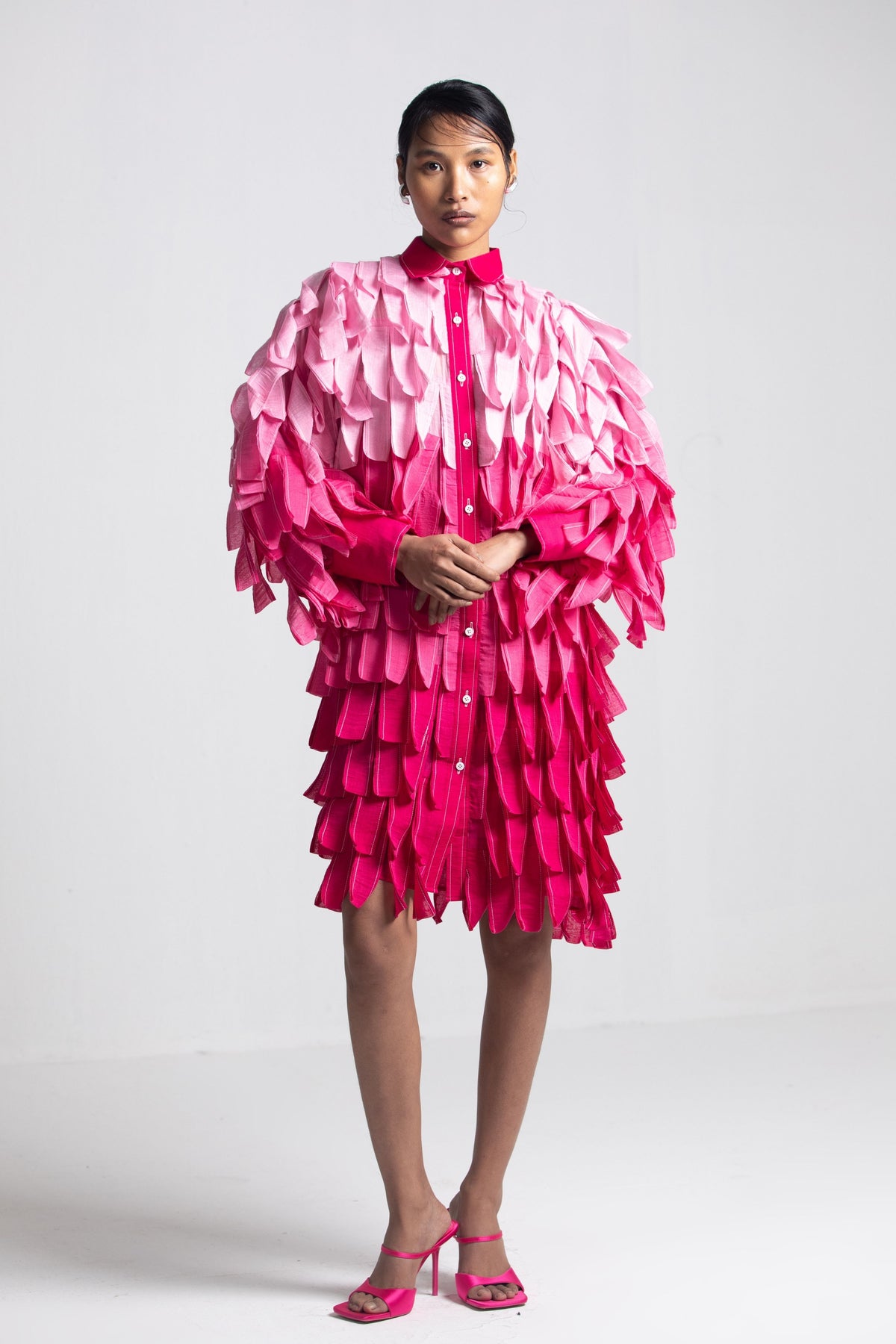 Boxy Ombre Petal Dress