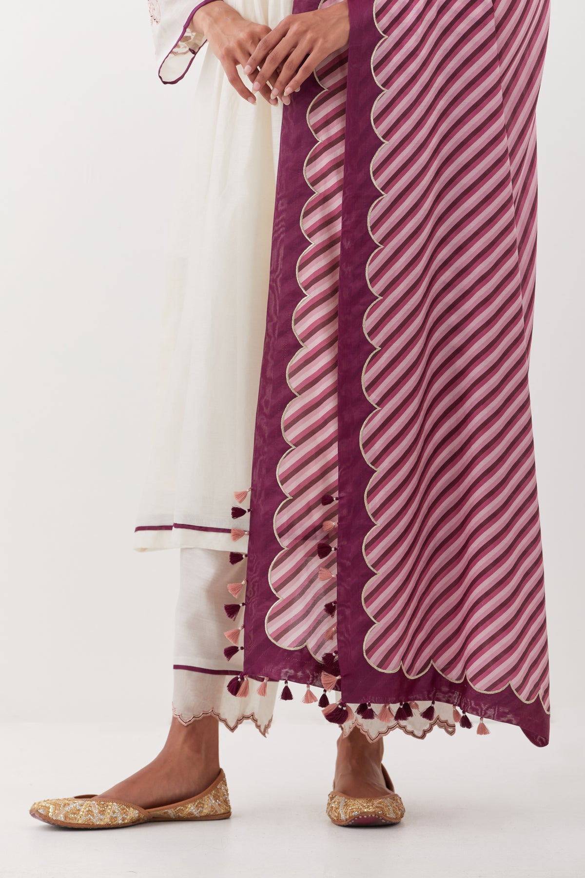 Kusum Ivory Kurta Set