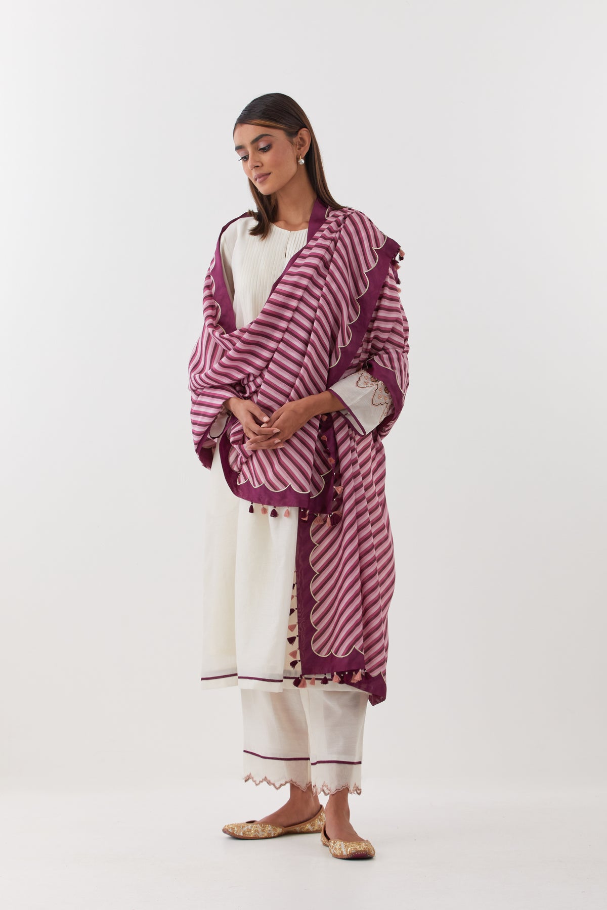 Kusum Ivory Kurta Set