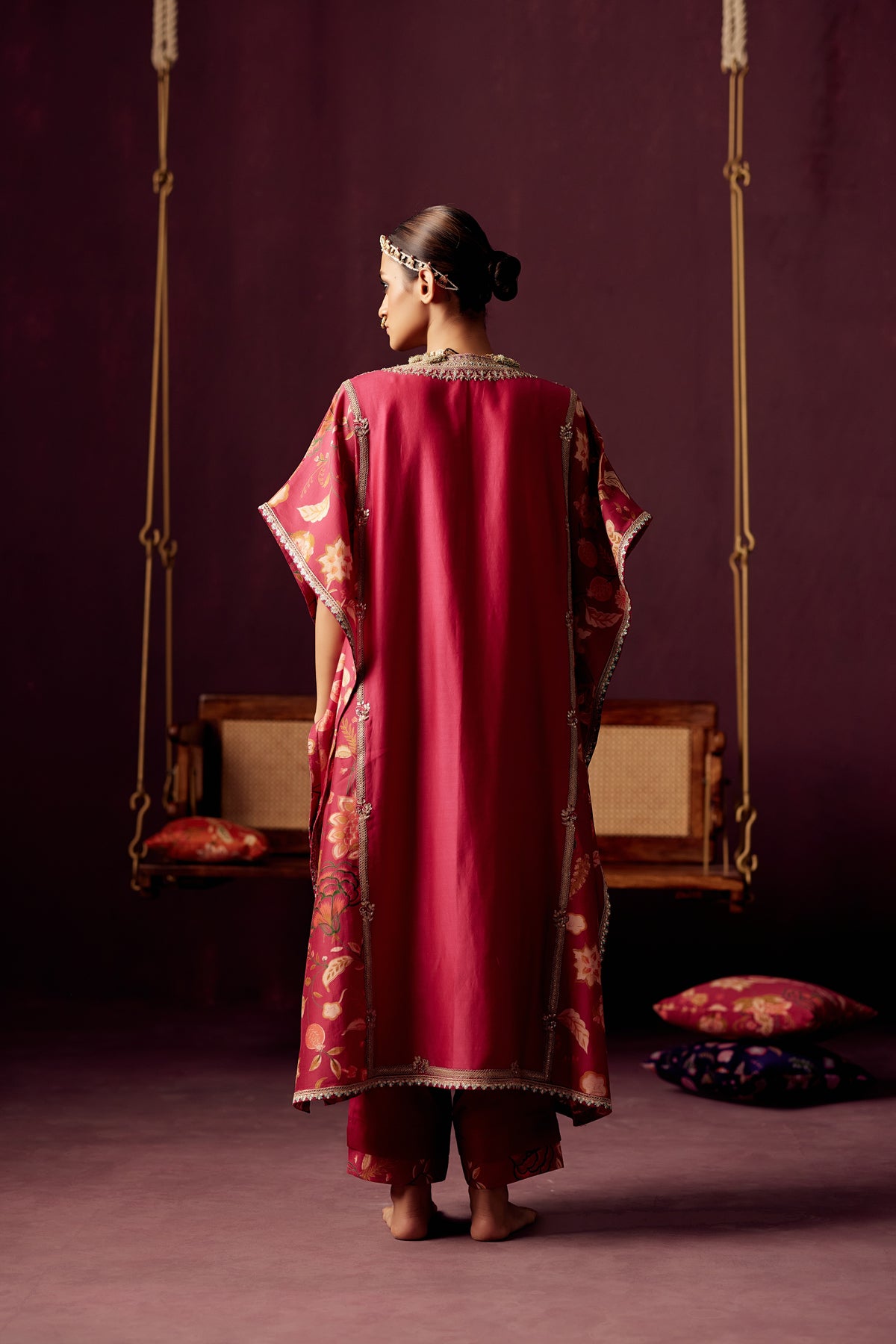 Magenta Kaftan Set