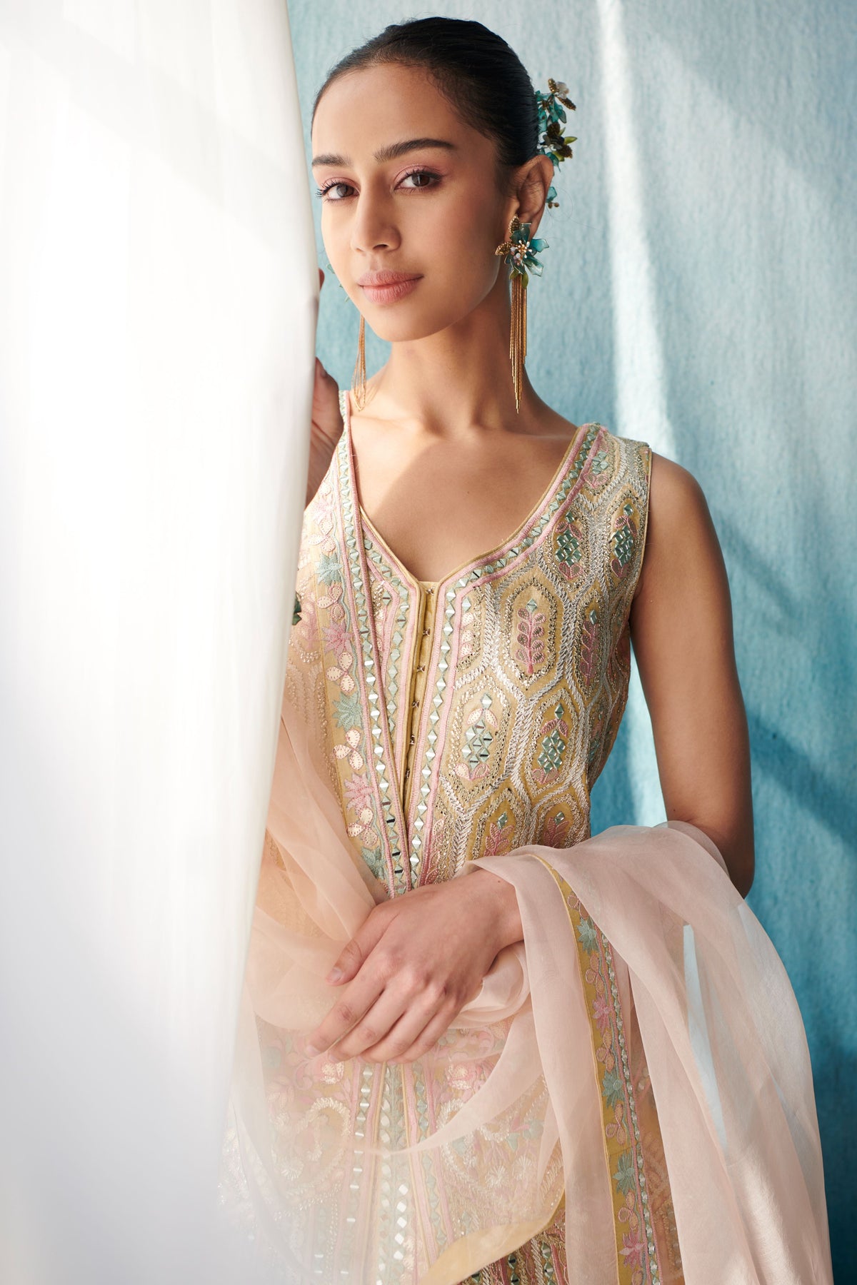 Lemon Yellow Lehenga Jacket Set