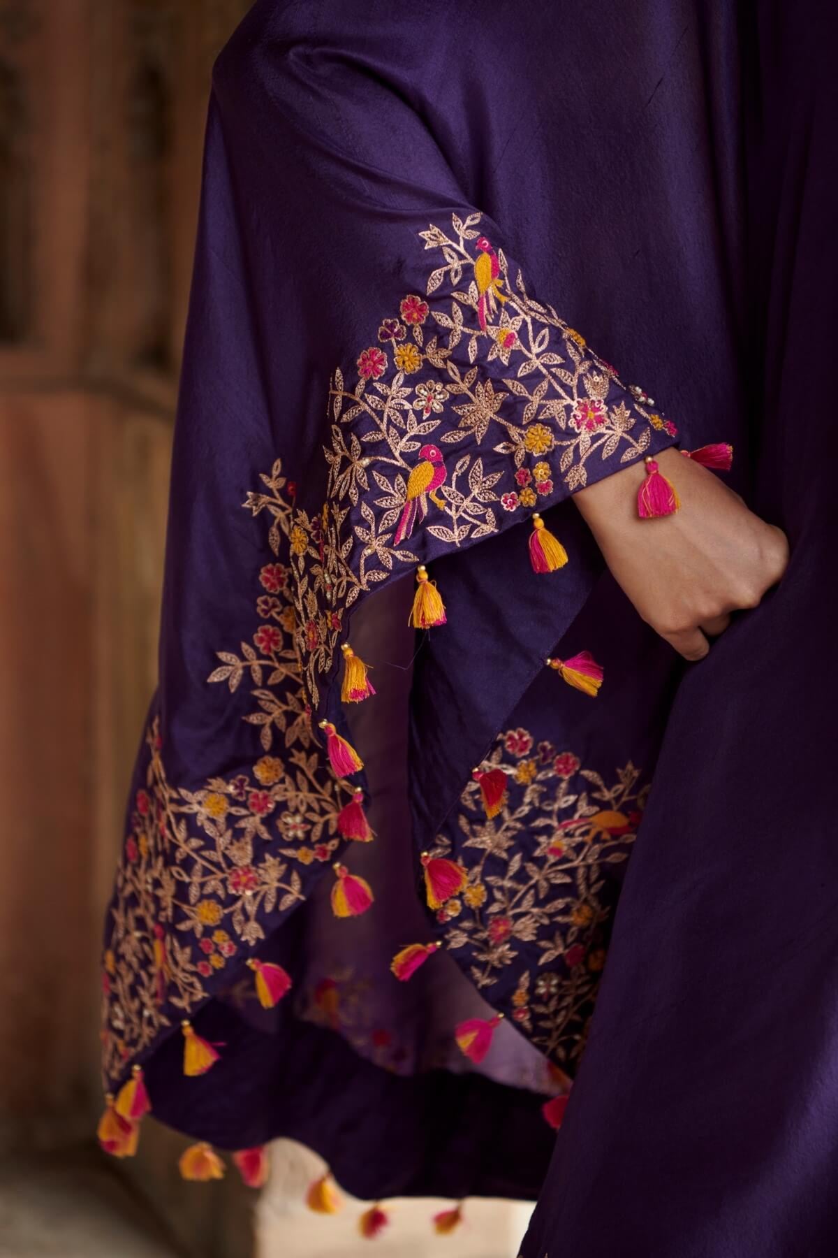 Embroidered Tunic With Sharara