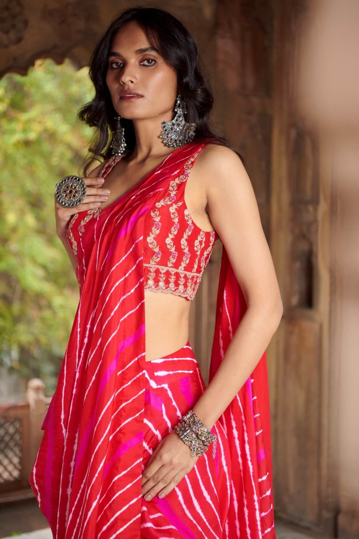 Sarang Leheriya Draped saree