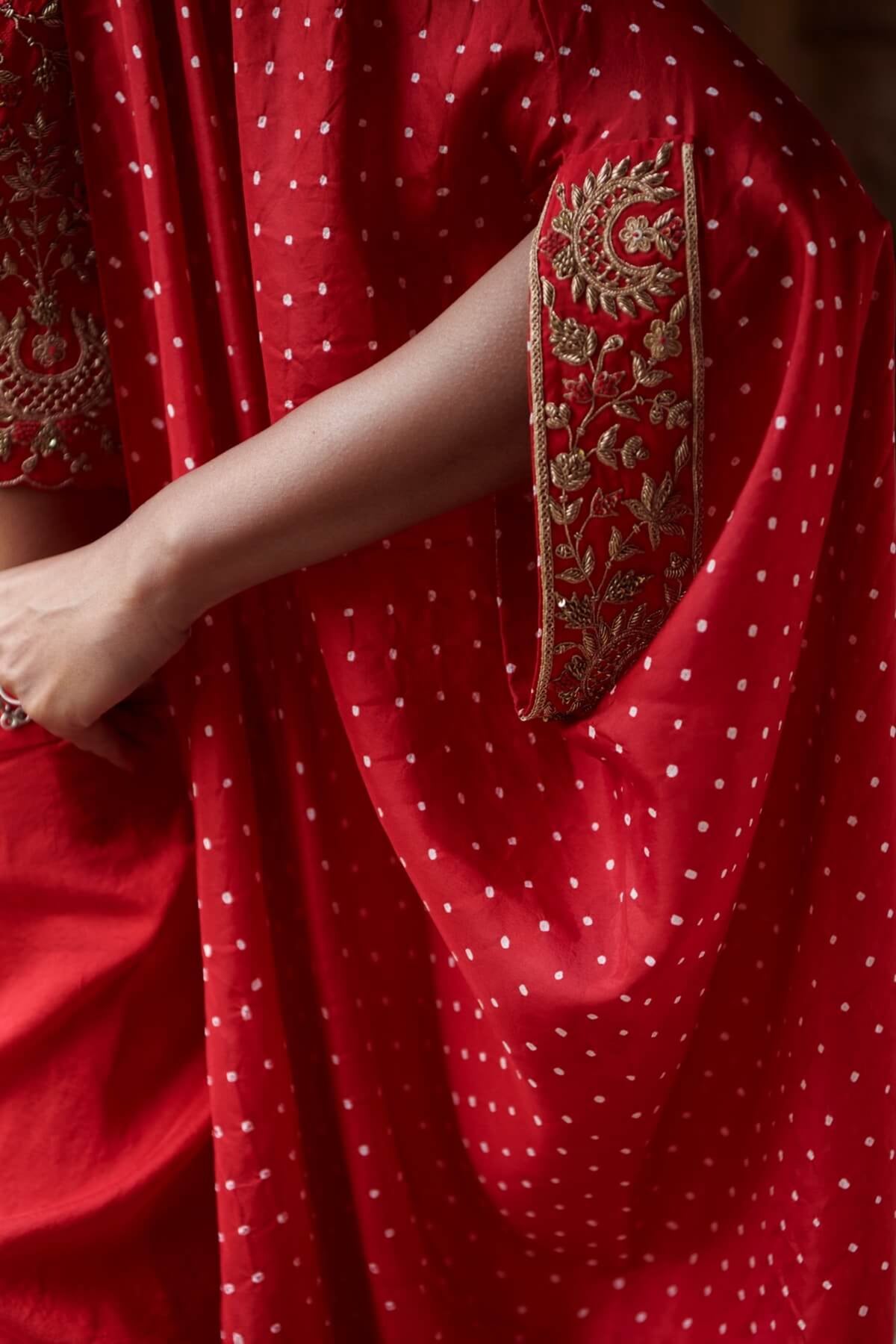 Bandhani Cape set