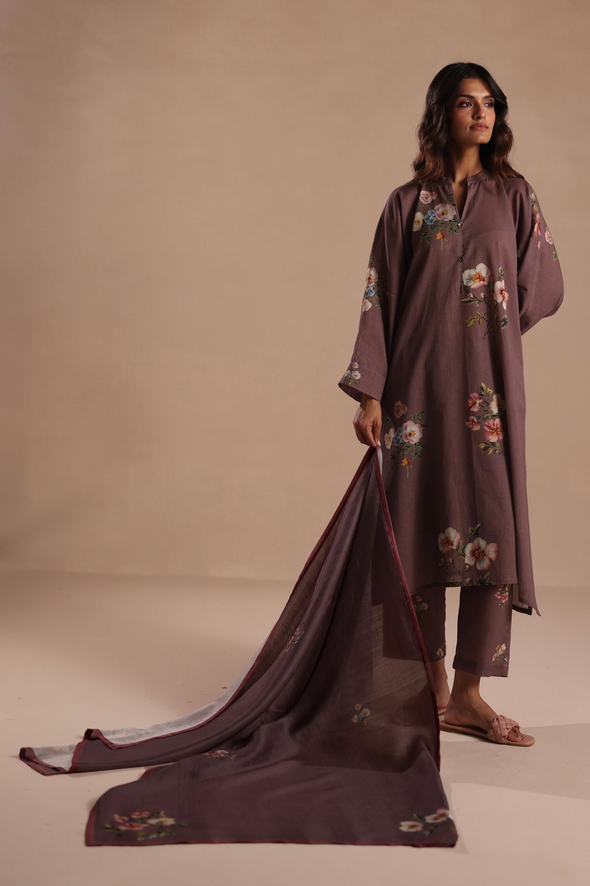 Qala Plum Kurta Set