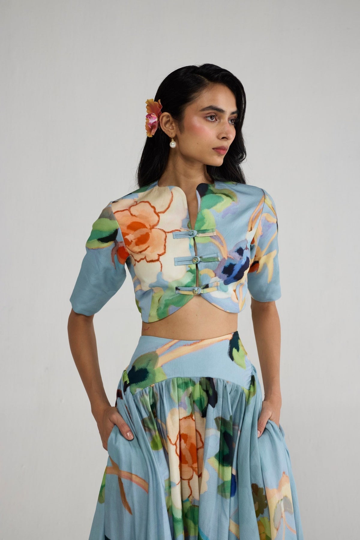 Asagao Skirt Set