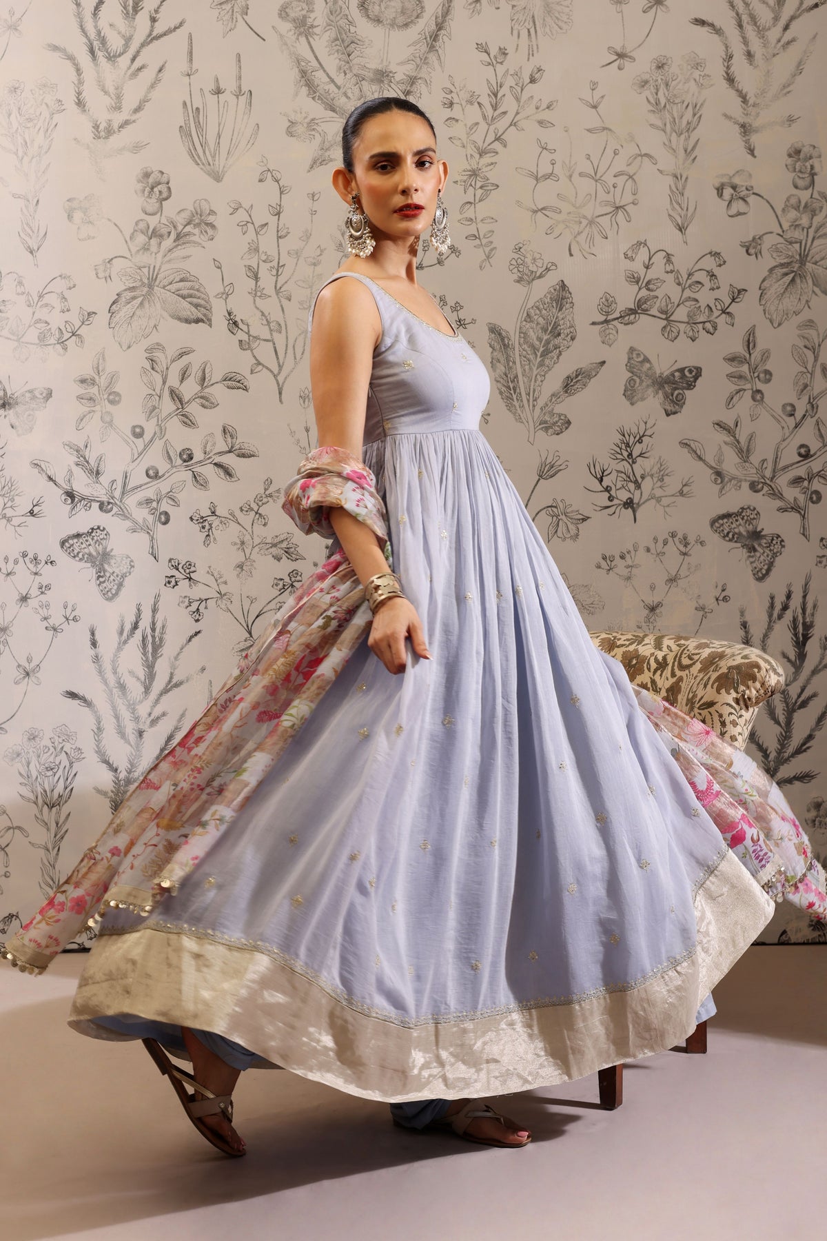 Aparajita Blue Anarkali Set