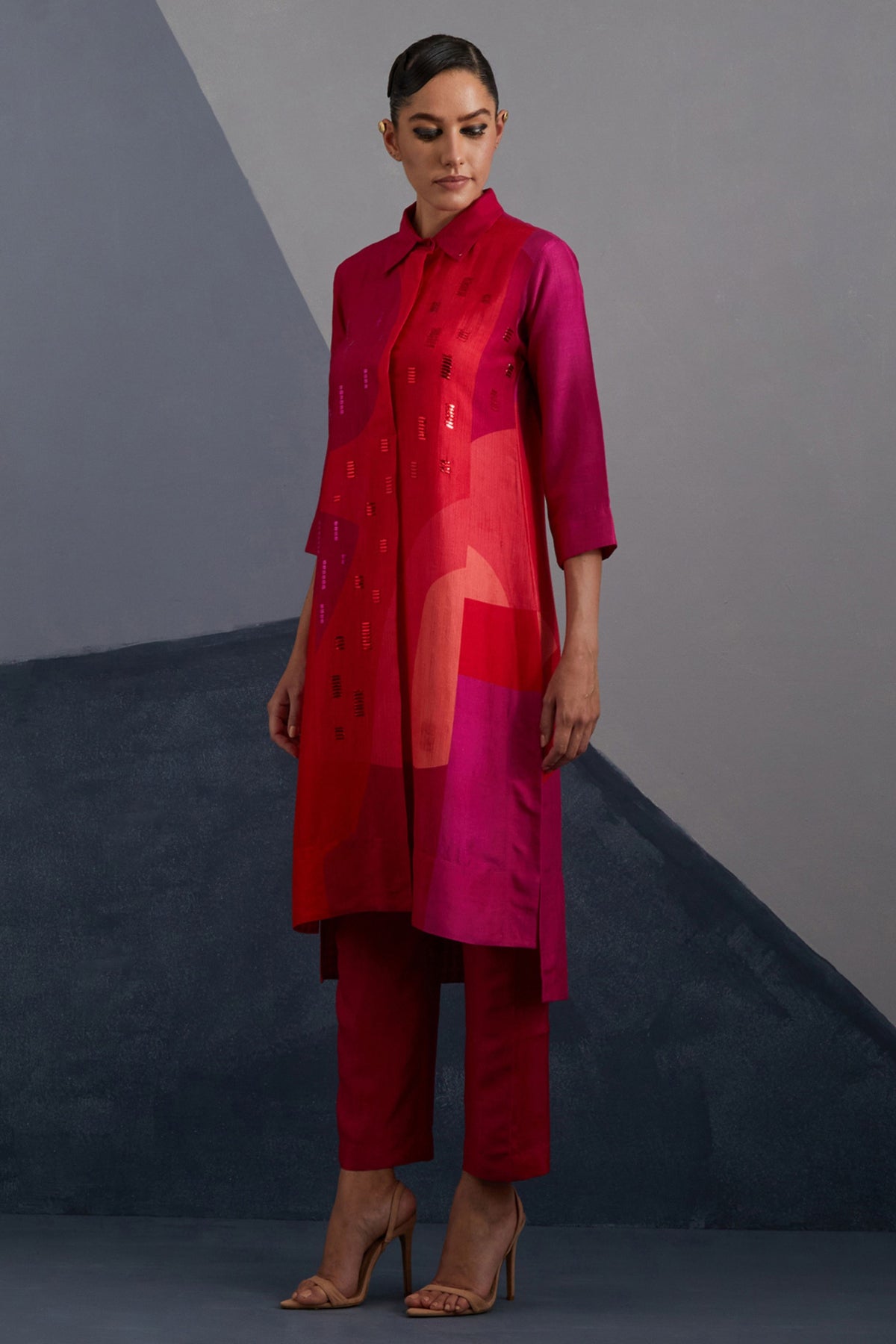 Zenith Vermilion Kurta Set