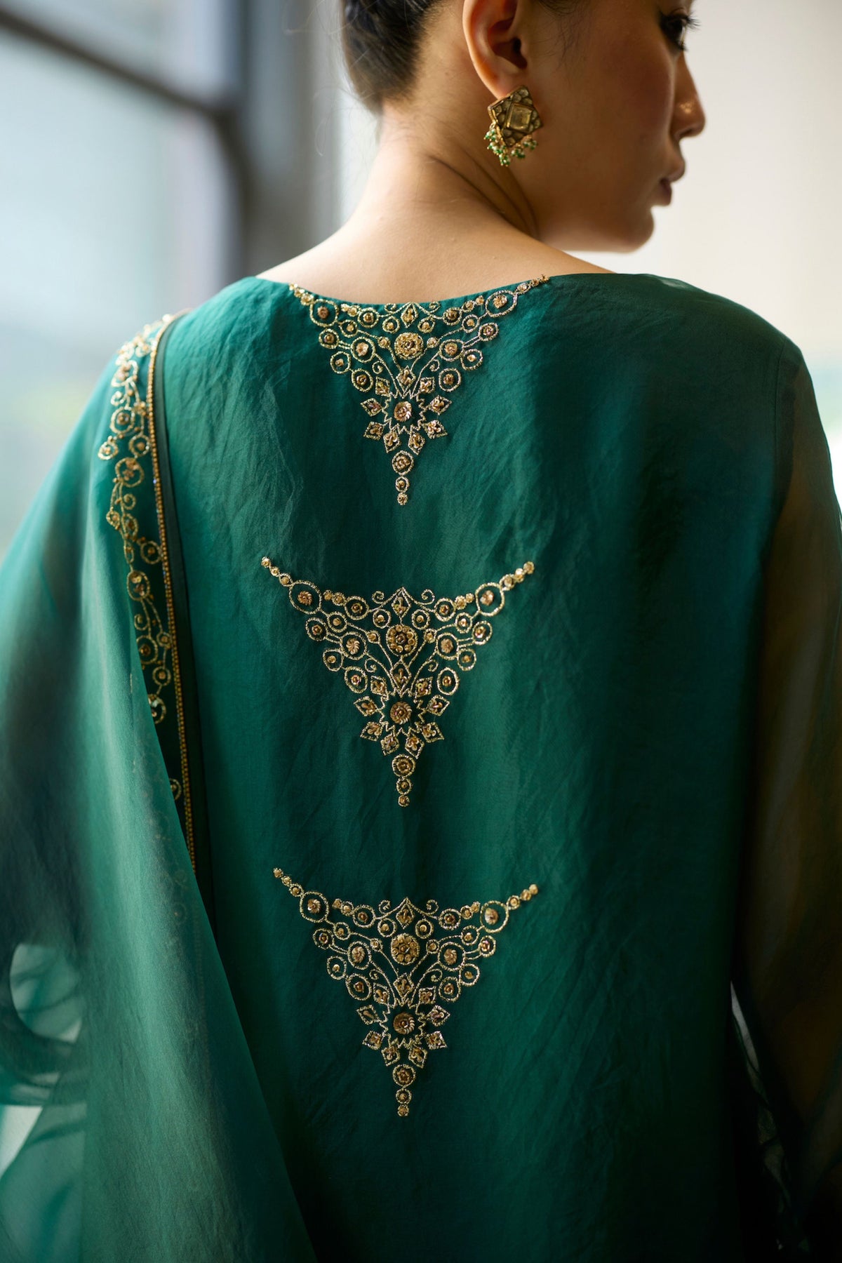 Green Sukhaali Kurta Set