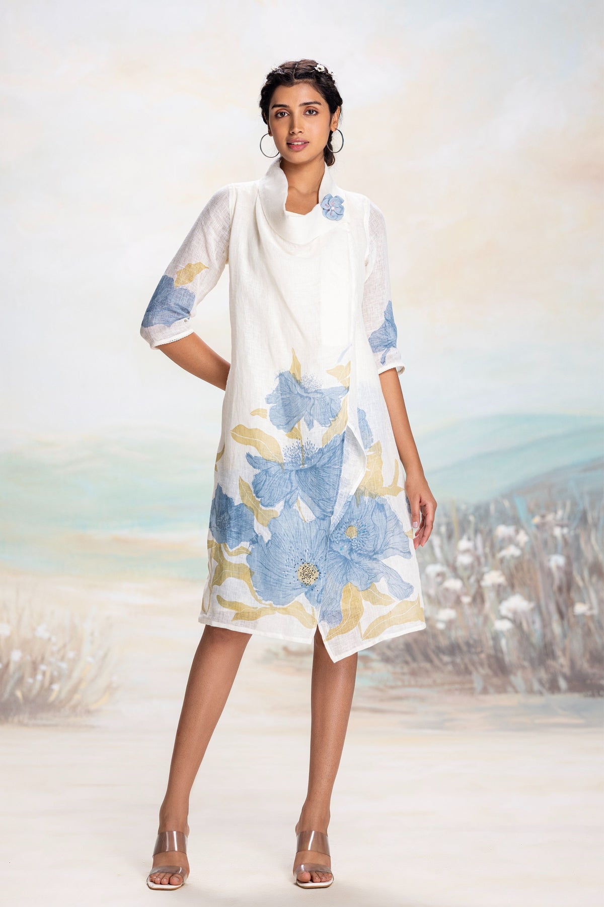Bubble Flower Zoro Blue Dress