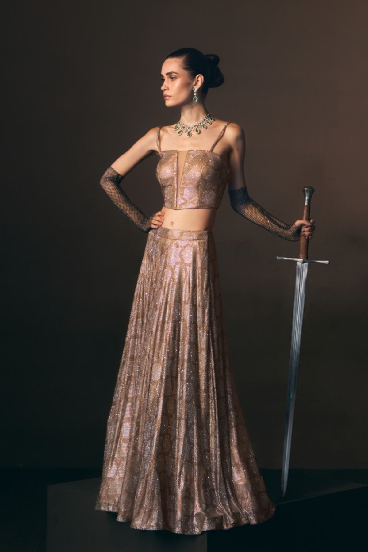 Aureate Lehenga Skirt Set