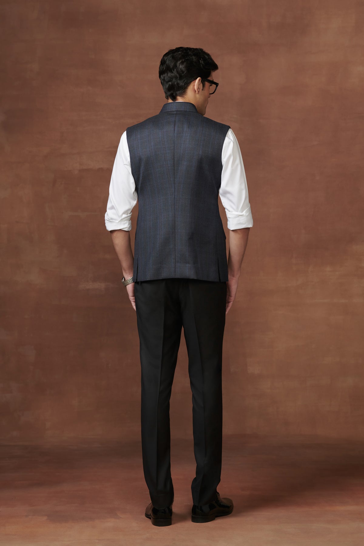 Pleated Pockets Regal Allure Waistcoat