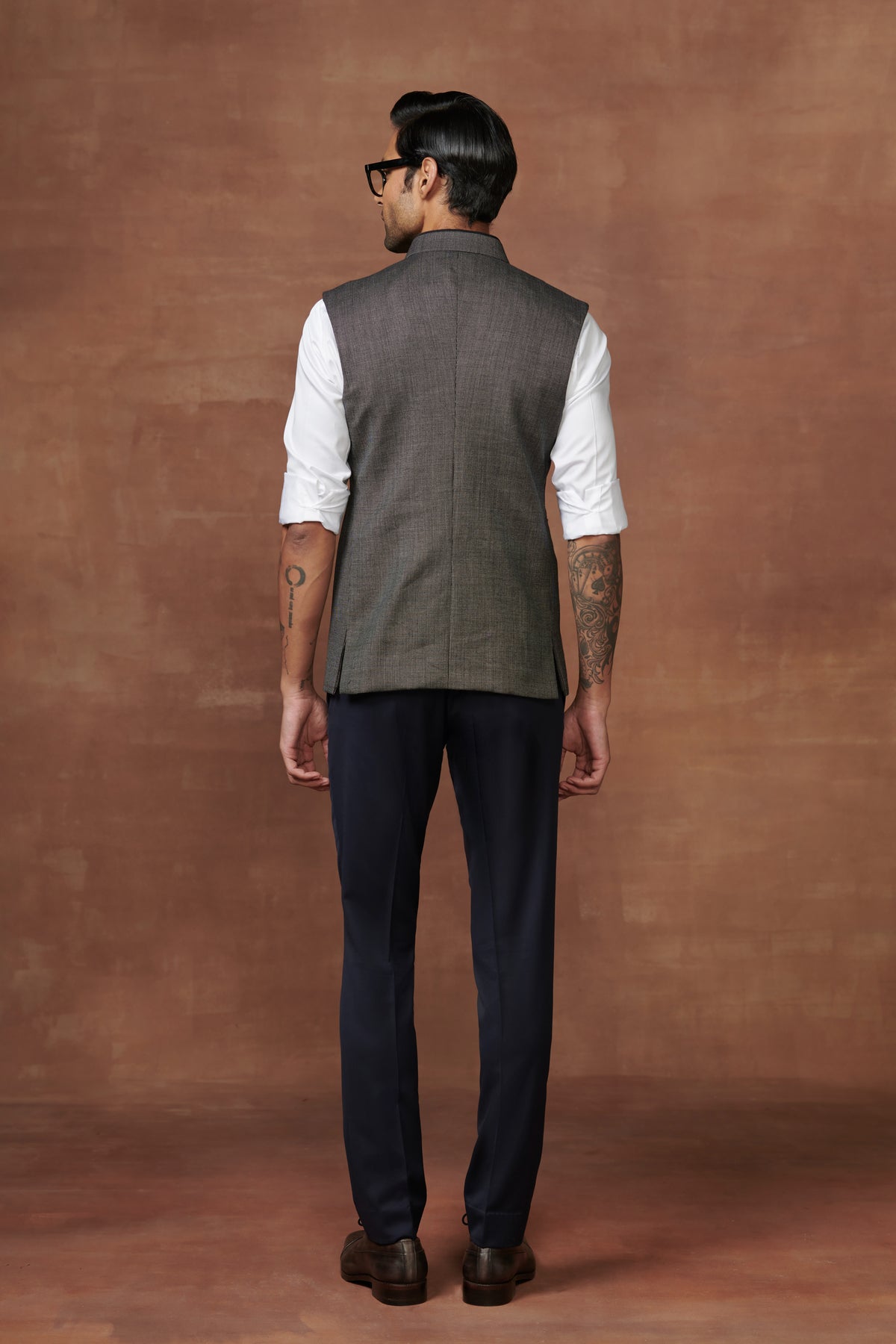 Pleated Pockets Noble Noir Waistcoat