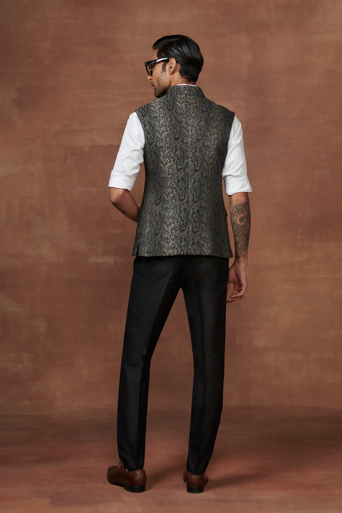 Quintessential Embroidered Luxe Waistcoat