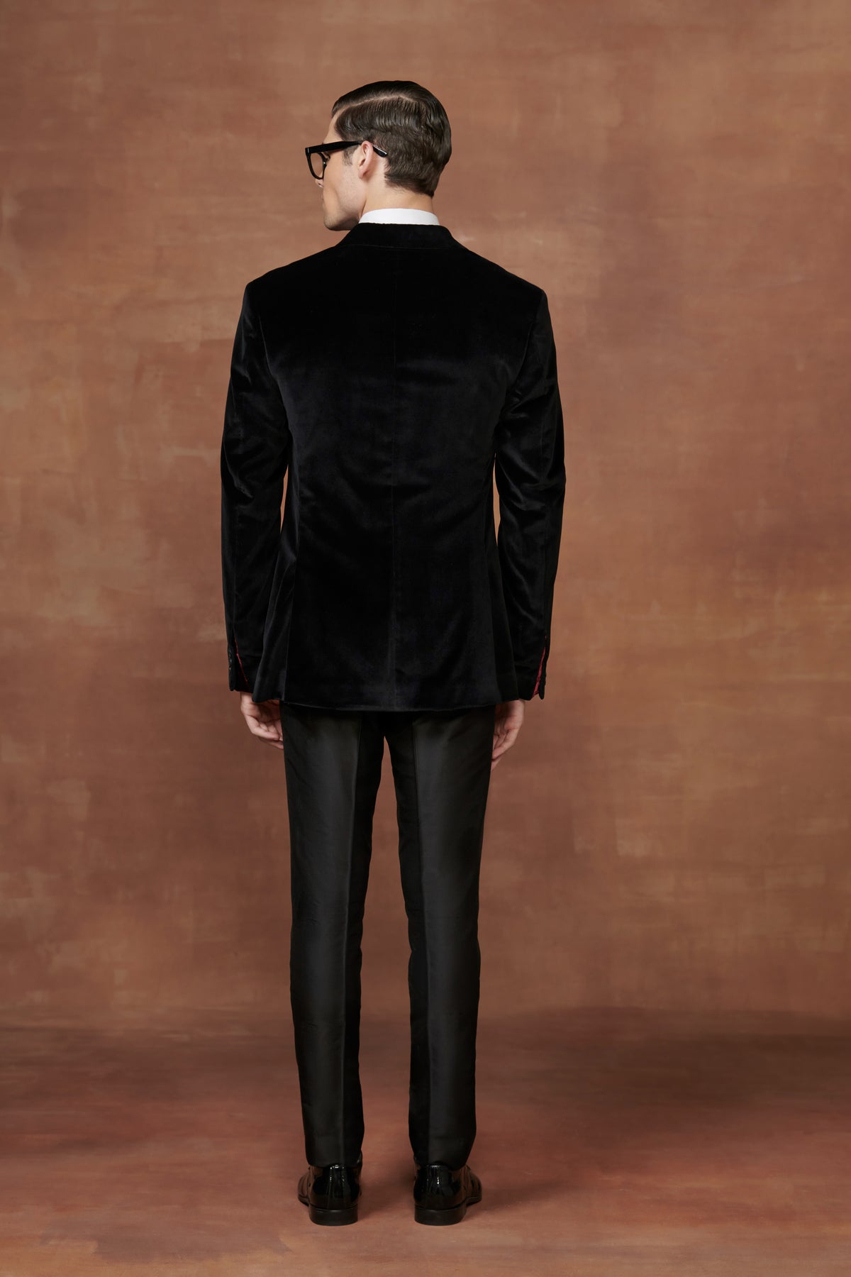 Opulent Midnight Black Tuxedo Jacket