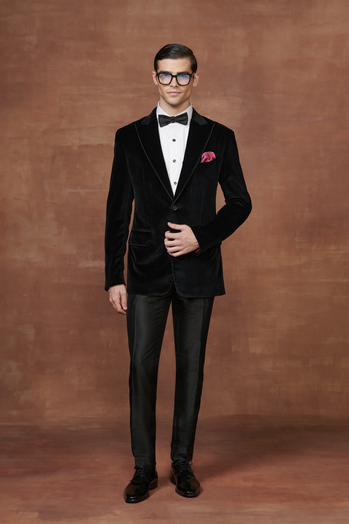 Opulent Midnight Black Tuxedo Jacket