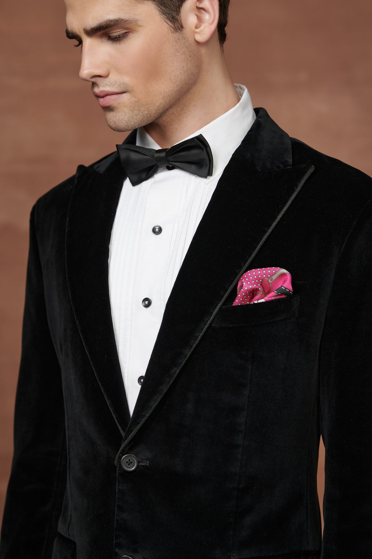 Opulent Midnight Black Tuxedo Jacket