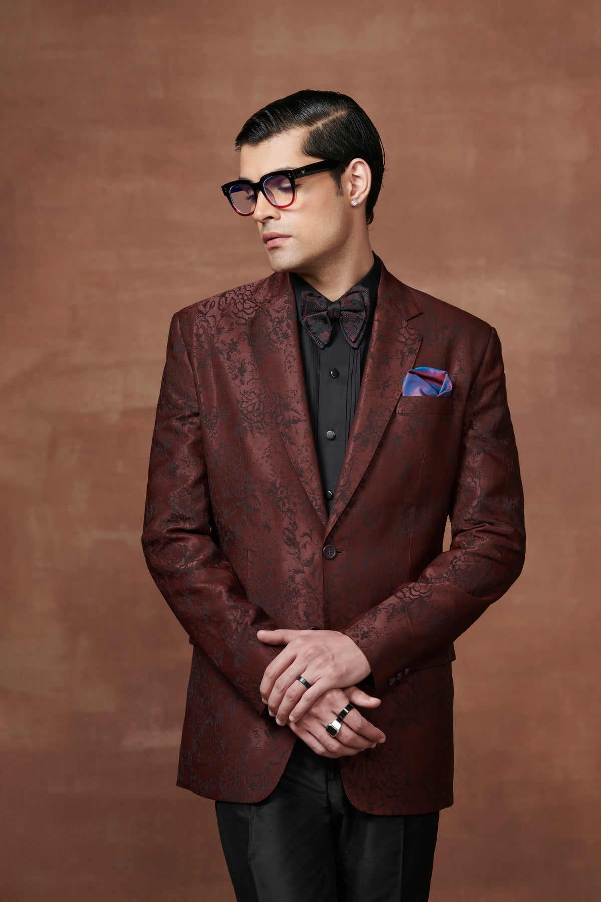 Timeless Maroon Tuxedo Jacket