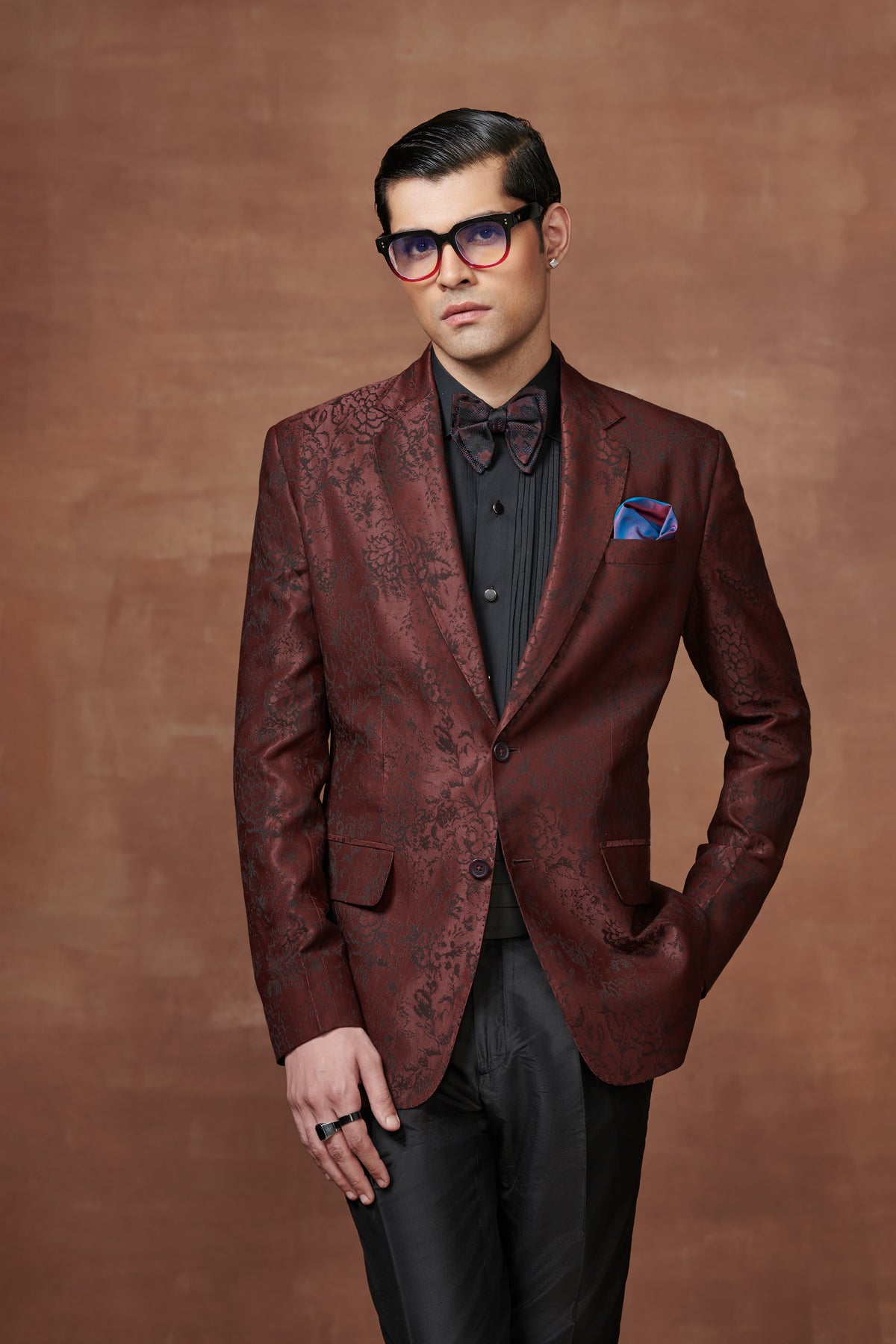 Timeless Maroon Tuxedo Jacket