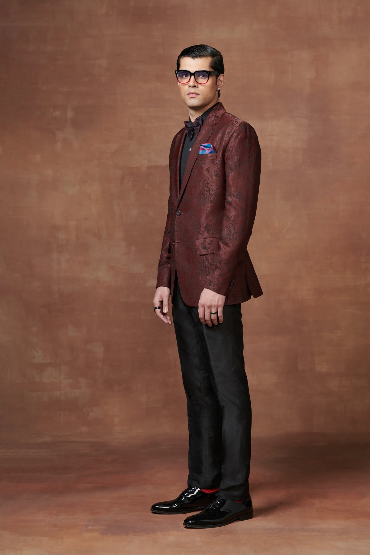 Timeless Maroon Tuxedo Jacket