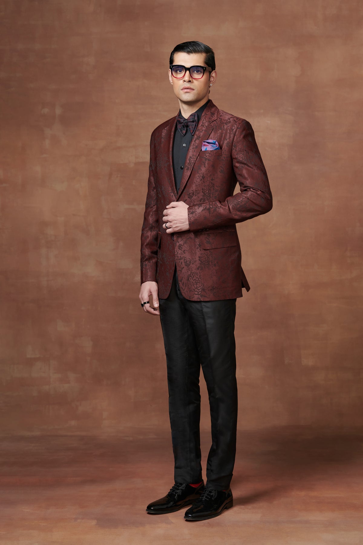 Timeless Maroon Tuxedo Jacket