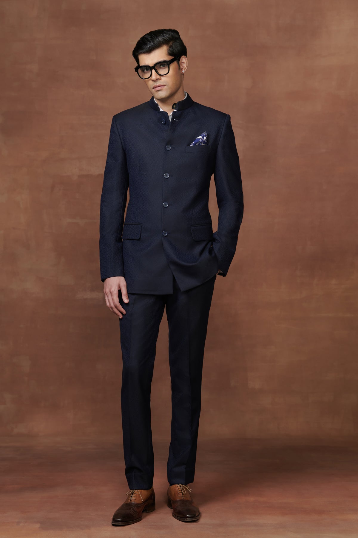 Bespoke Black Bandhgala Suit