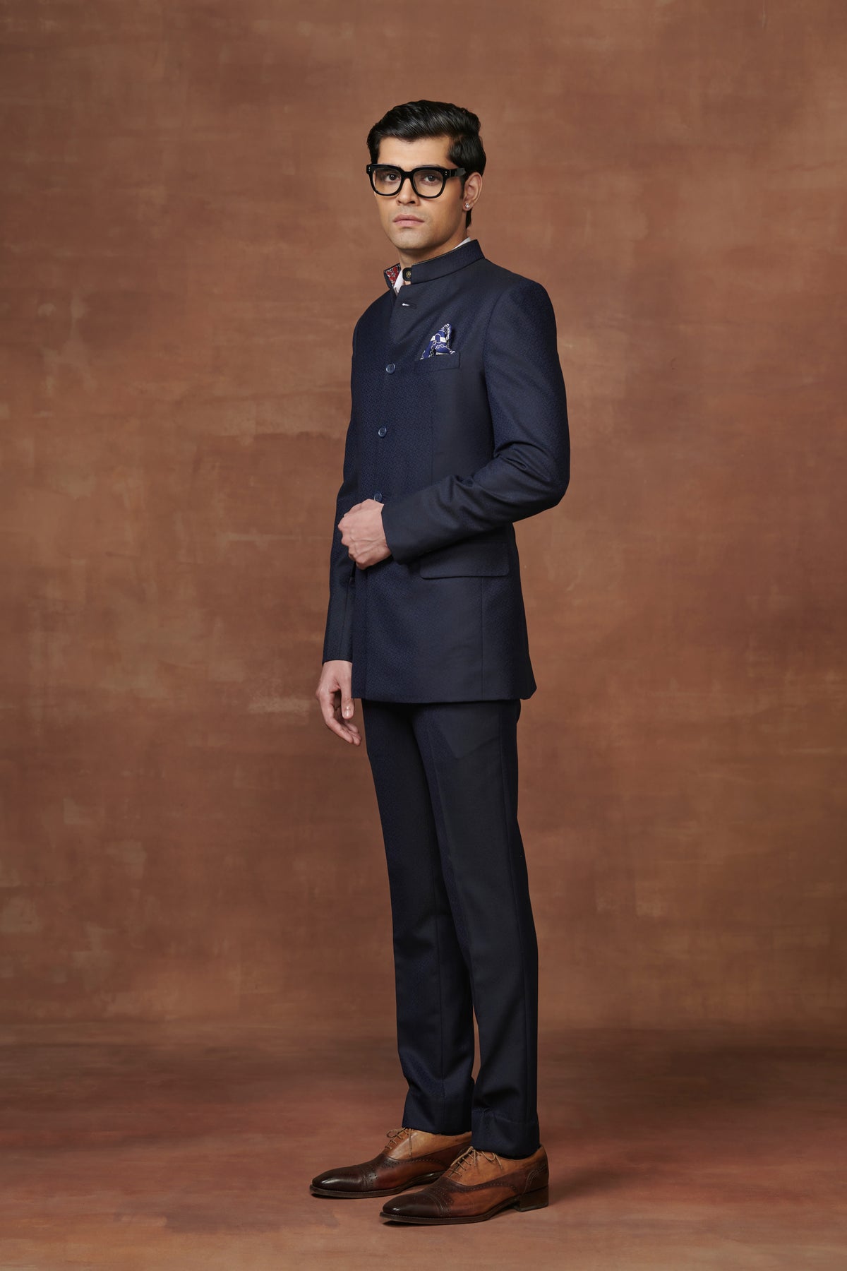 Bespoke Black Bandhgala Suit